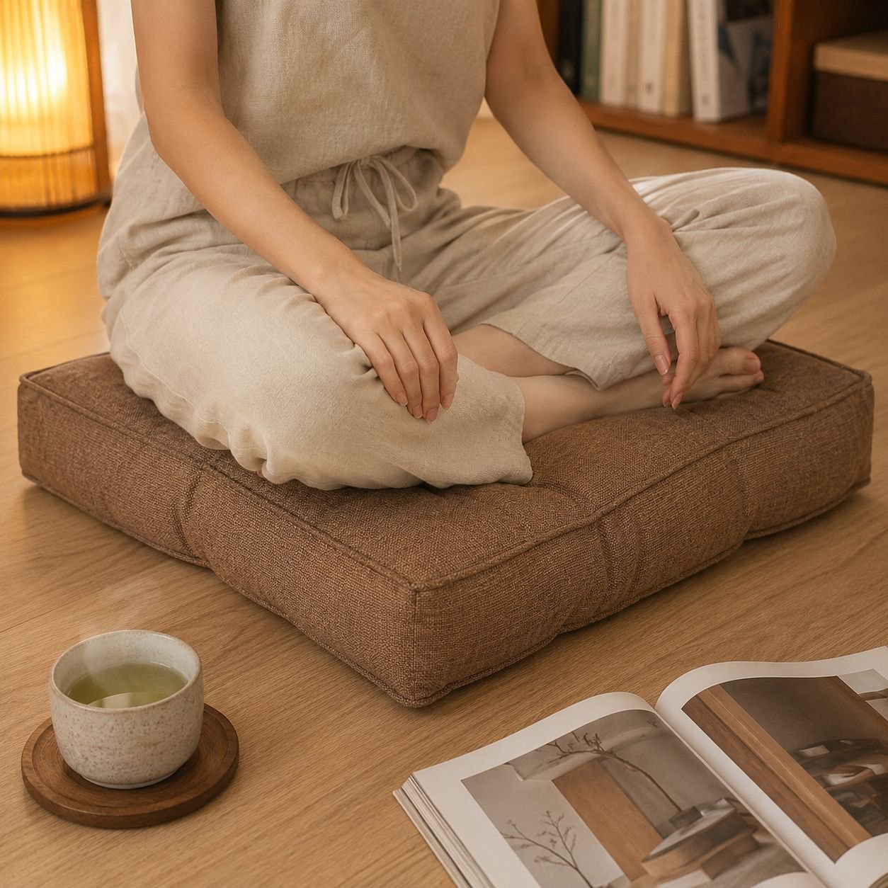 三次元クッションフロアクッション圧縮配信イミテーションリネンウィンドークッション厚さ