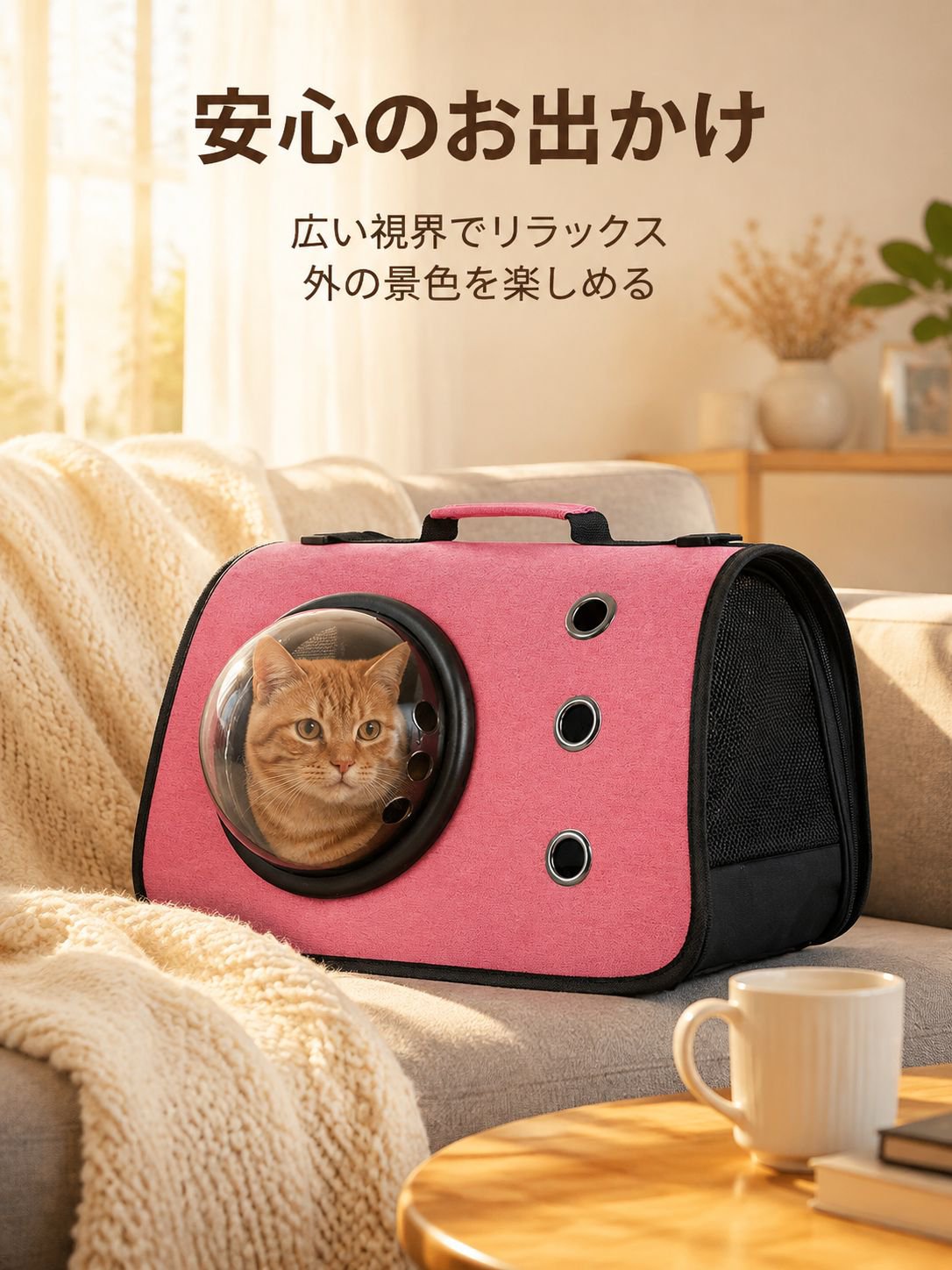 折りたたみ式ポータブル猫バッグ