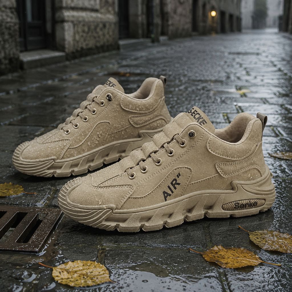 5cm lässige Arbeitskleidung dicke Sohle Schuhe