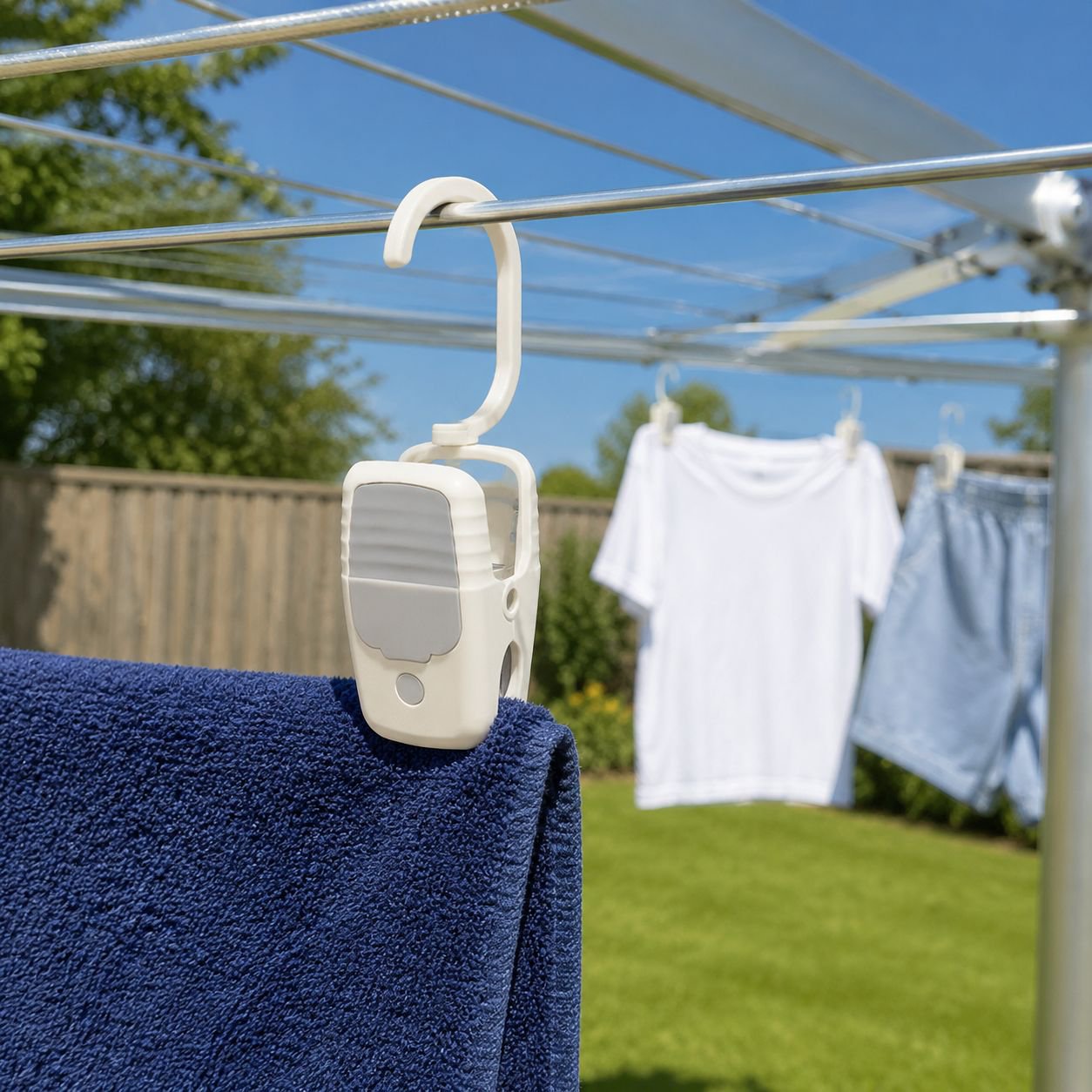 Large Household Clothespin with Hook and Soft Rubber
