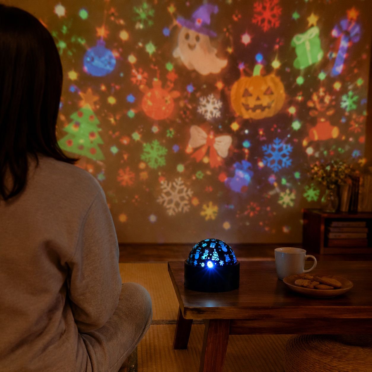 クリスマスとハロウィンのプロジェクターライト