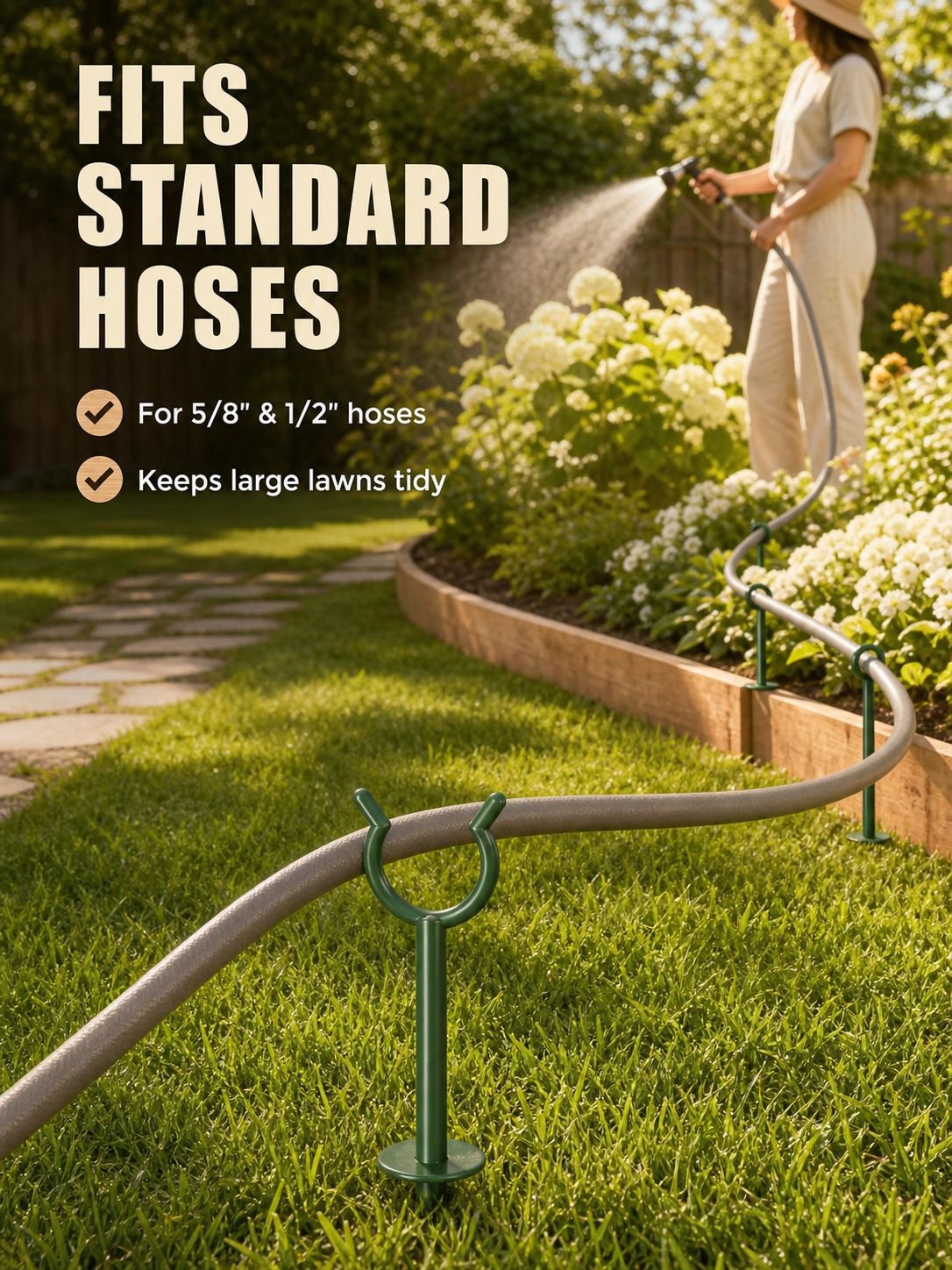 Garden Hose Holder Water Pipe Support Rack