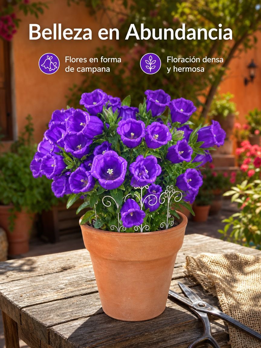 Campanula danesa de flor doble