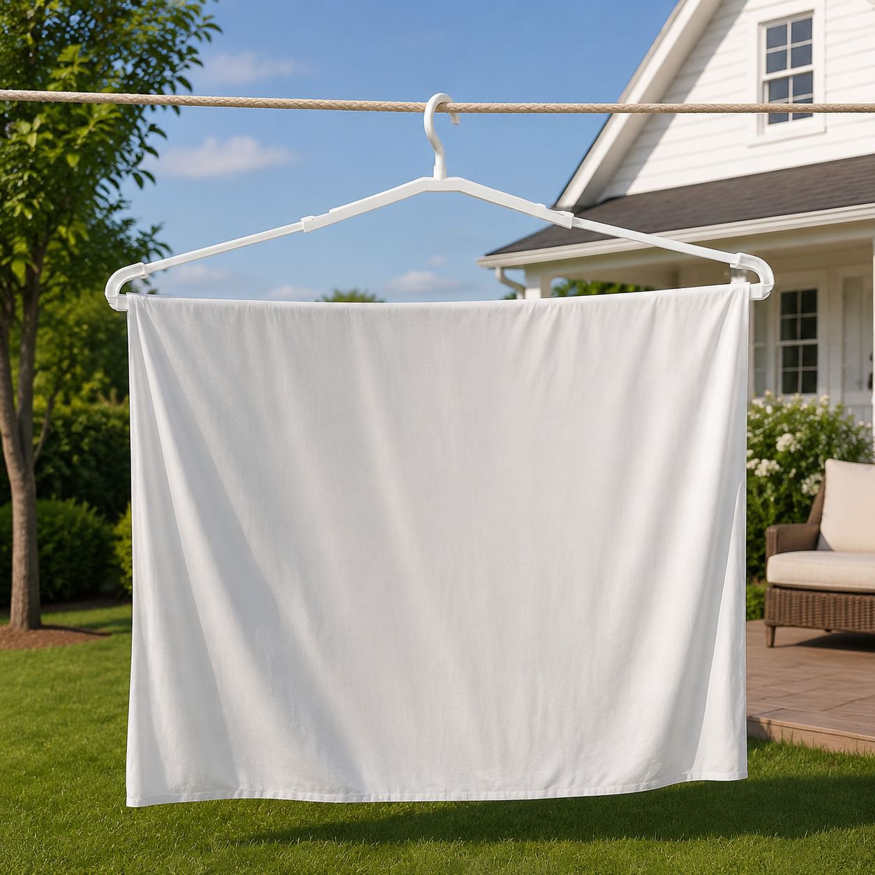 Multi-functional Rotating and Telescopic Hanger holding shirts