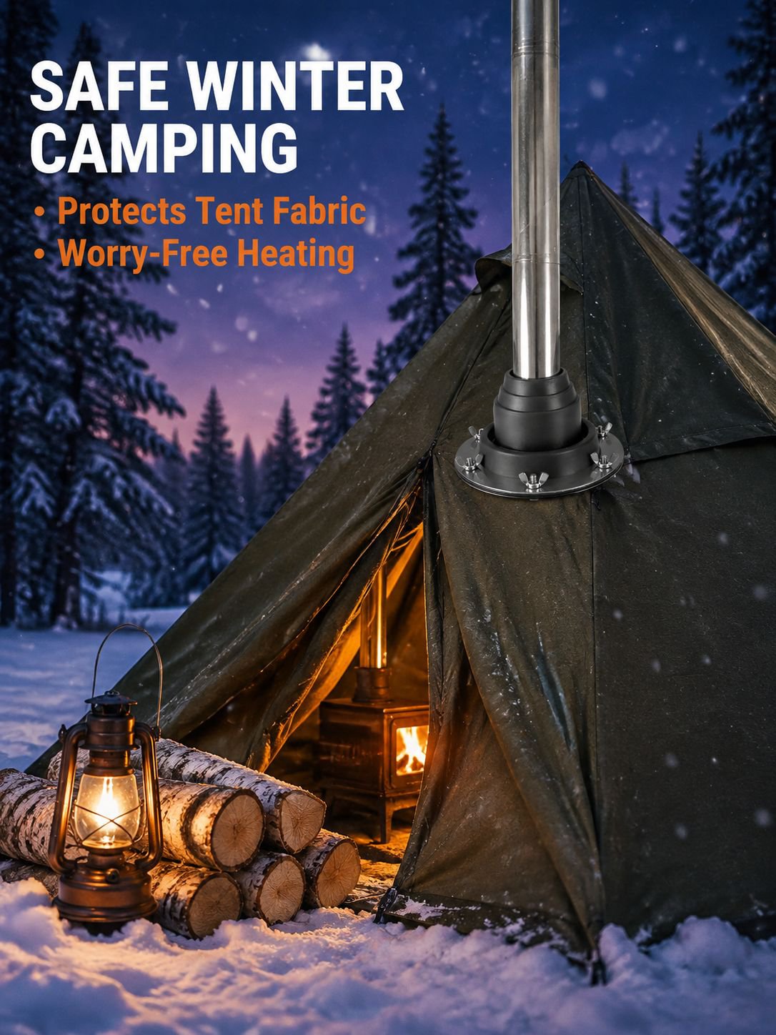 Tent Chimney Heat Shield