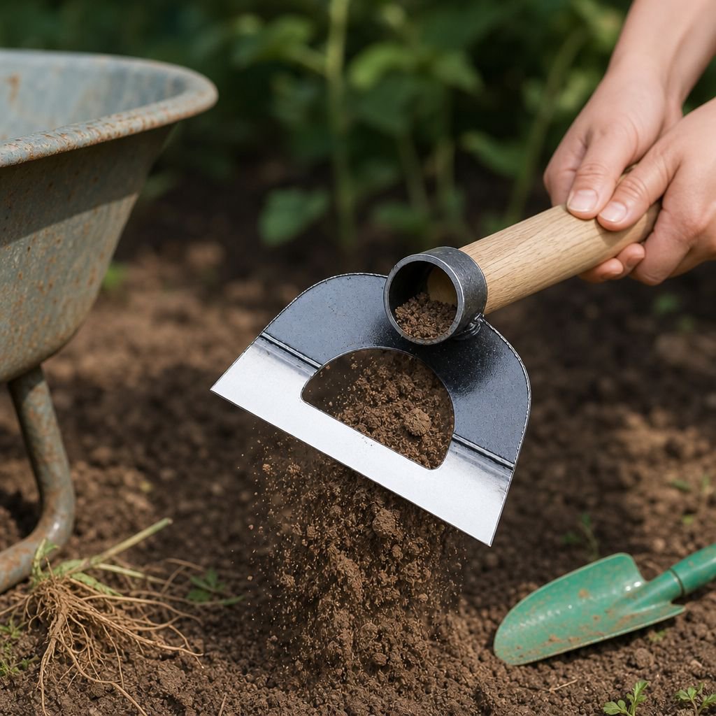 Landwirtschaftliche Hacke mit langem Stiel