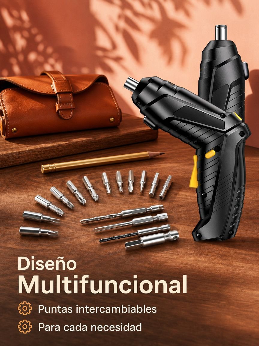 Juego de destornilladores eléctricos recargables multifuncionales para el hogar