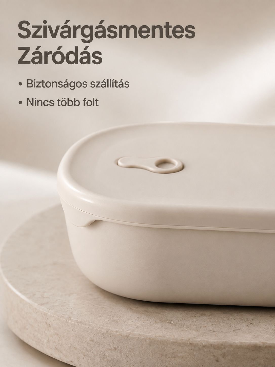 Ebéddoboz praktikus fogantyúval hordozáshoz