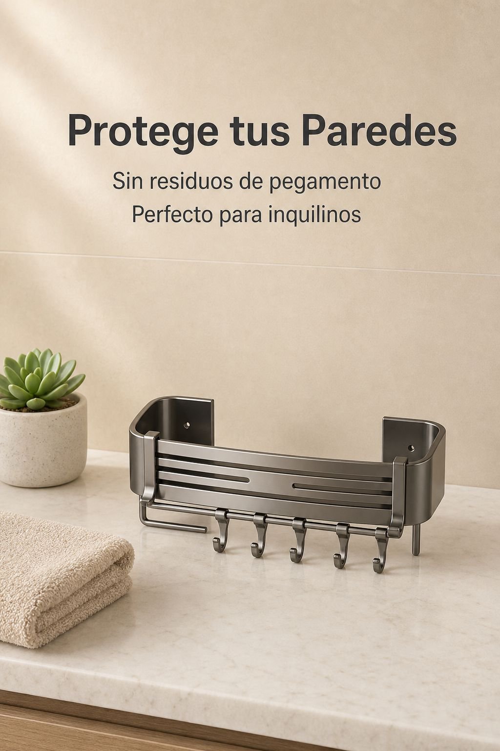 Estante resistente y duradero para baño