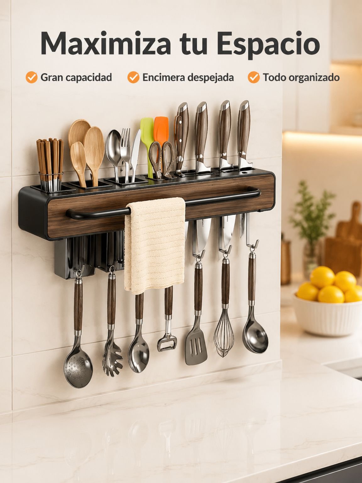 Escurridor multifuncional para fregadero
