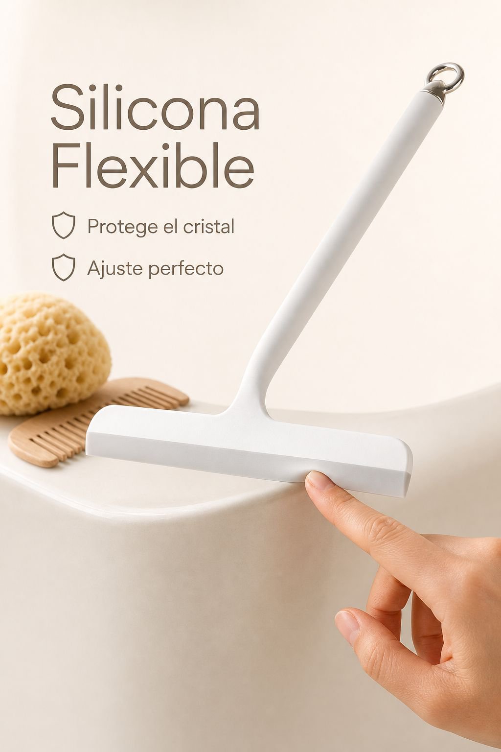 Rasqueta de plástico para ventanas, herramienta de limpieza para el hogar