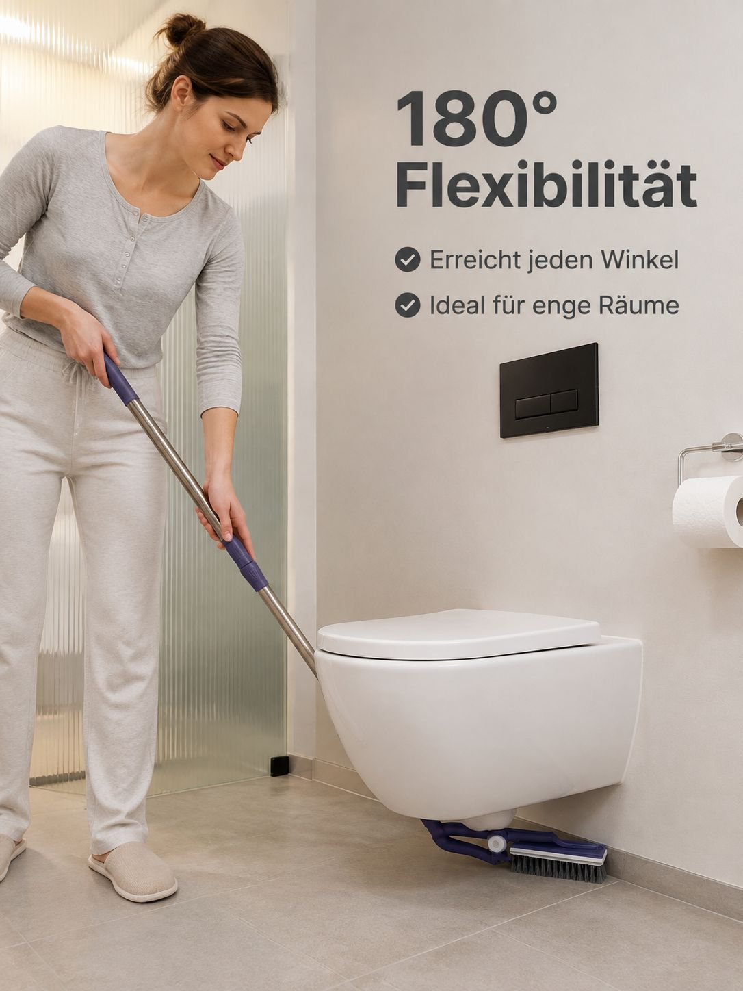 Multifunktionale Spaltbodenbürste