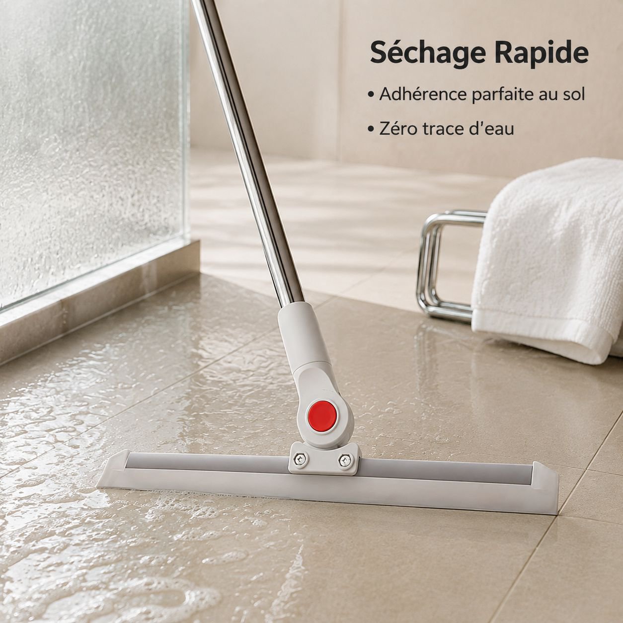 Nouvelle raclette pour sol de balcon et toilettes