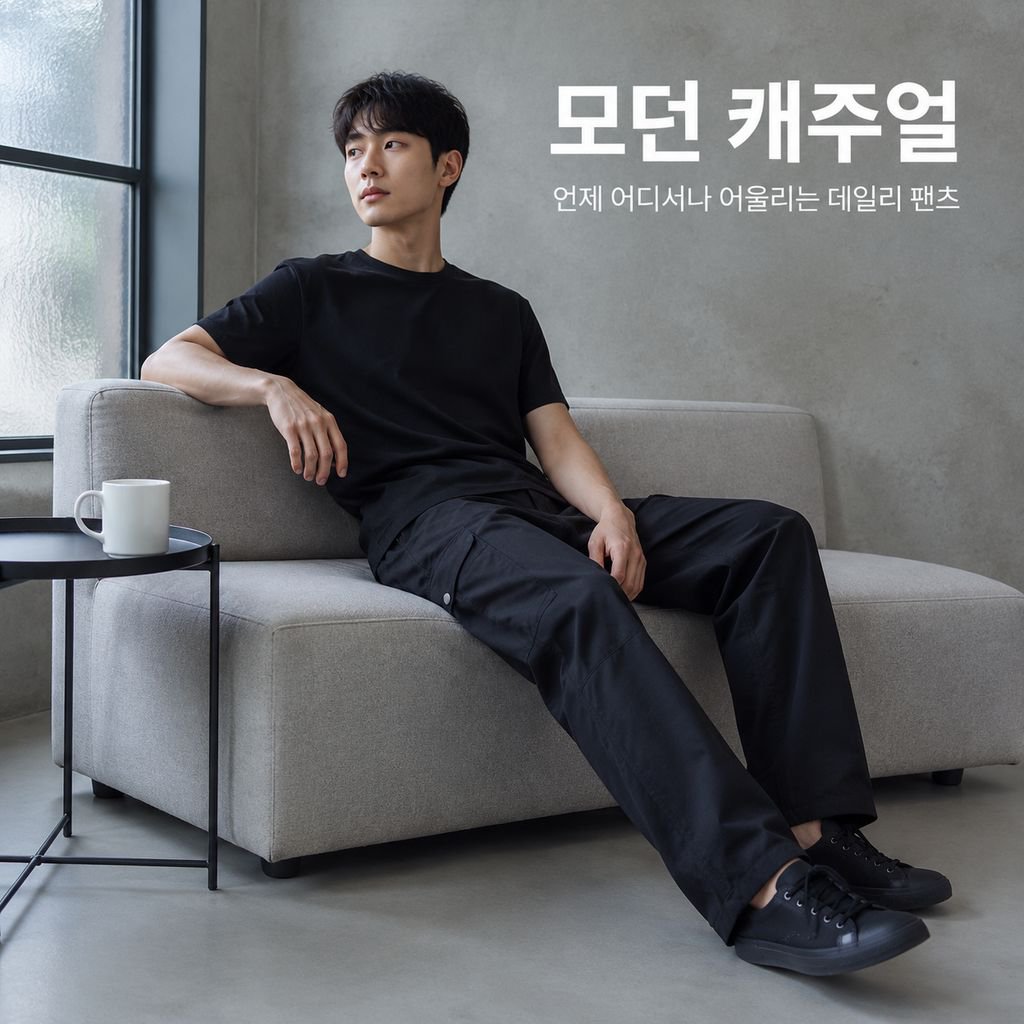 남성용 작업복 캐주얼 바지