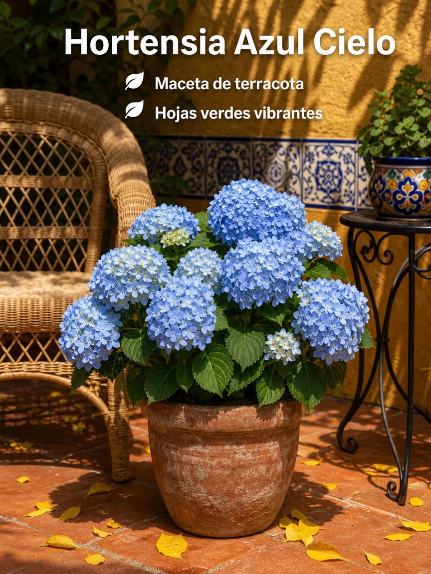 Plántulas variadas de hortensia
