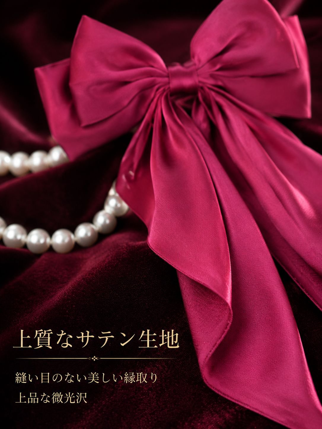 レディースリボンヘアアクセサリークリップ