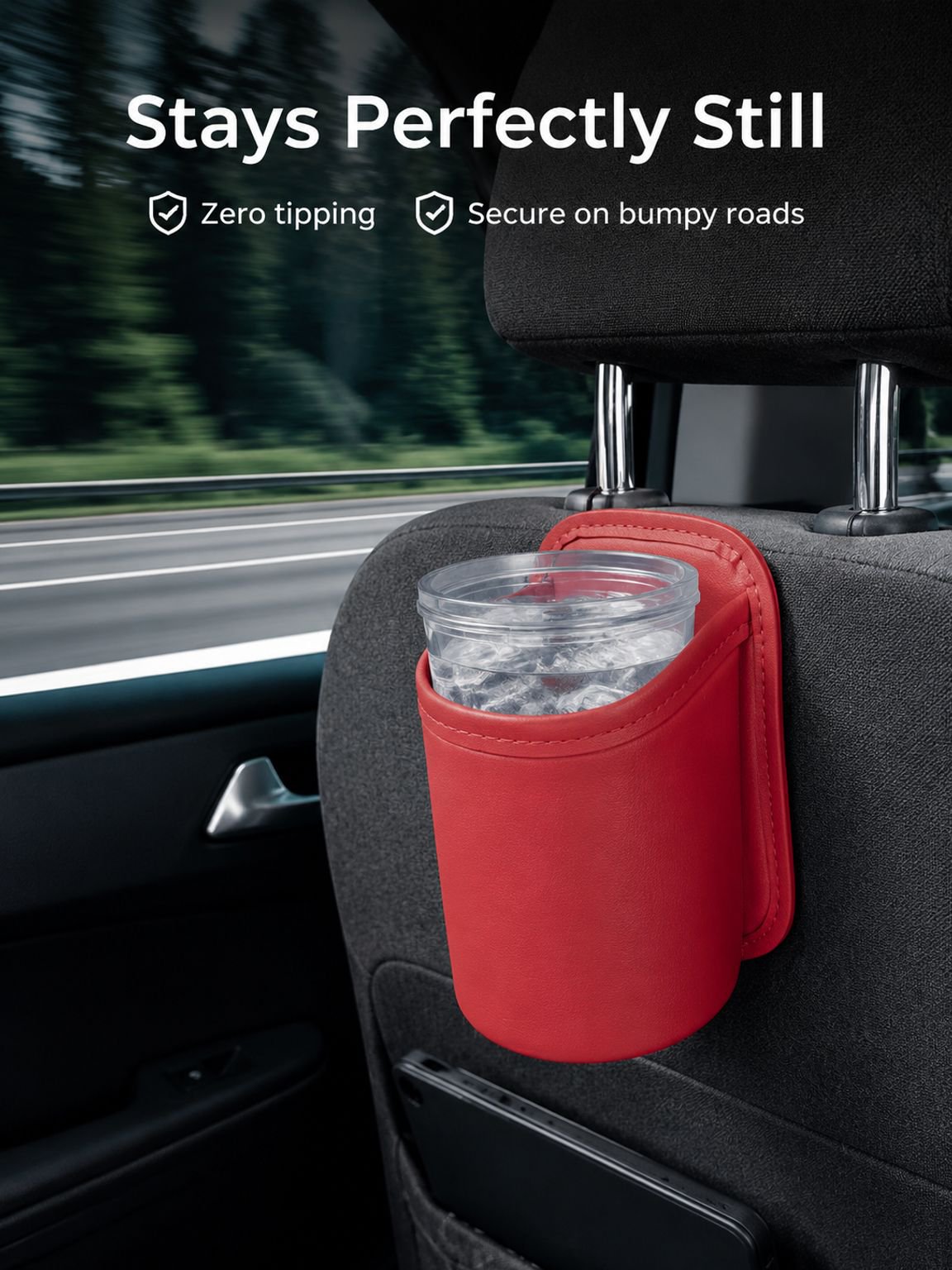 Sturdy car water bottle holder