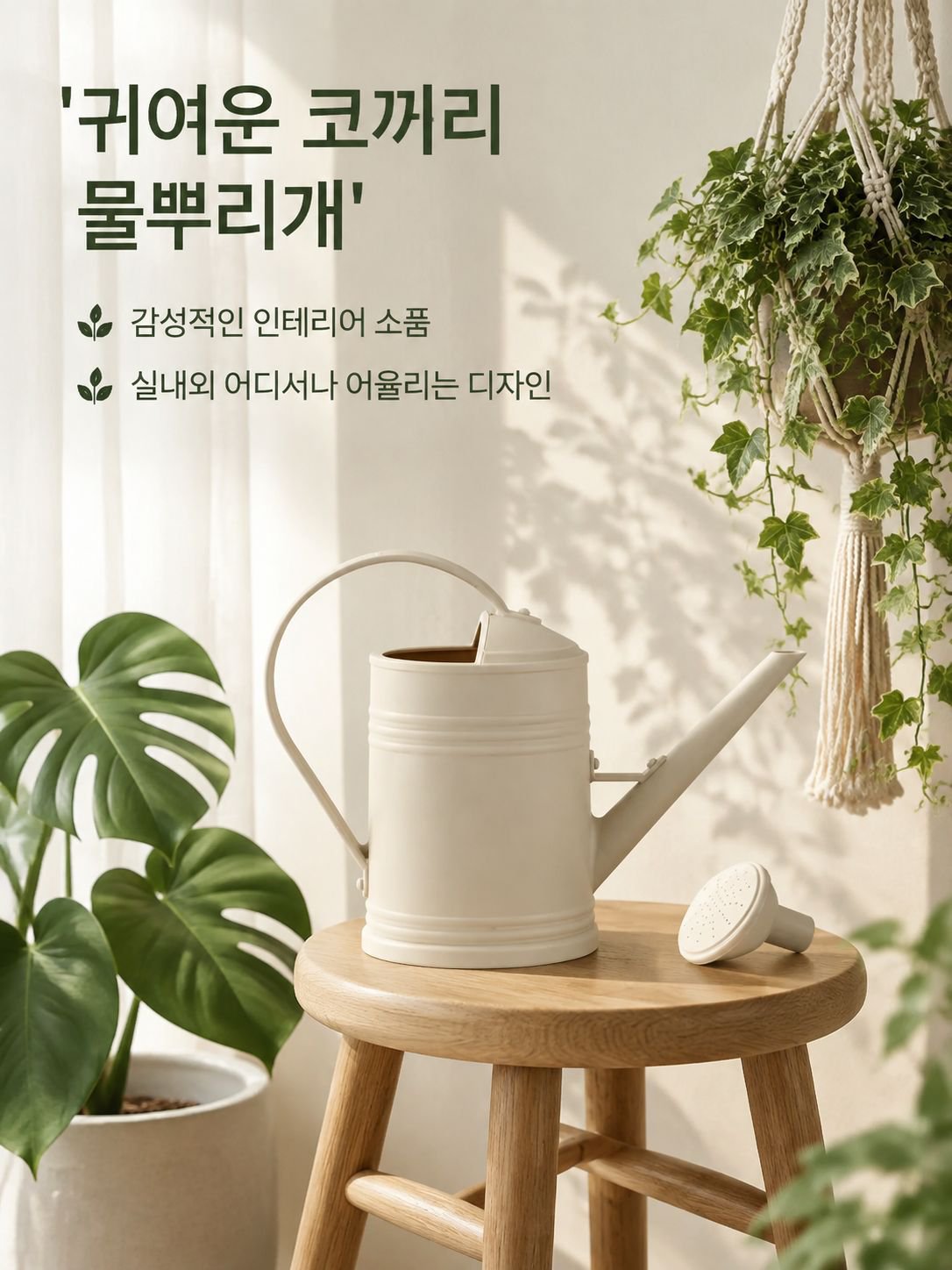 원예용 물조리개 화분 물뿌리개 코끼리 물뿌리개