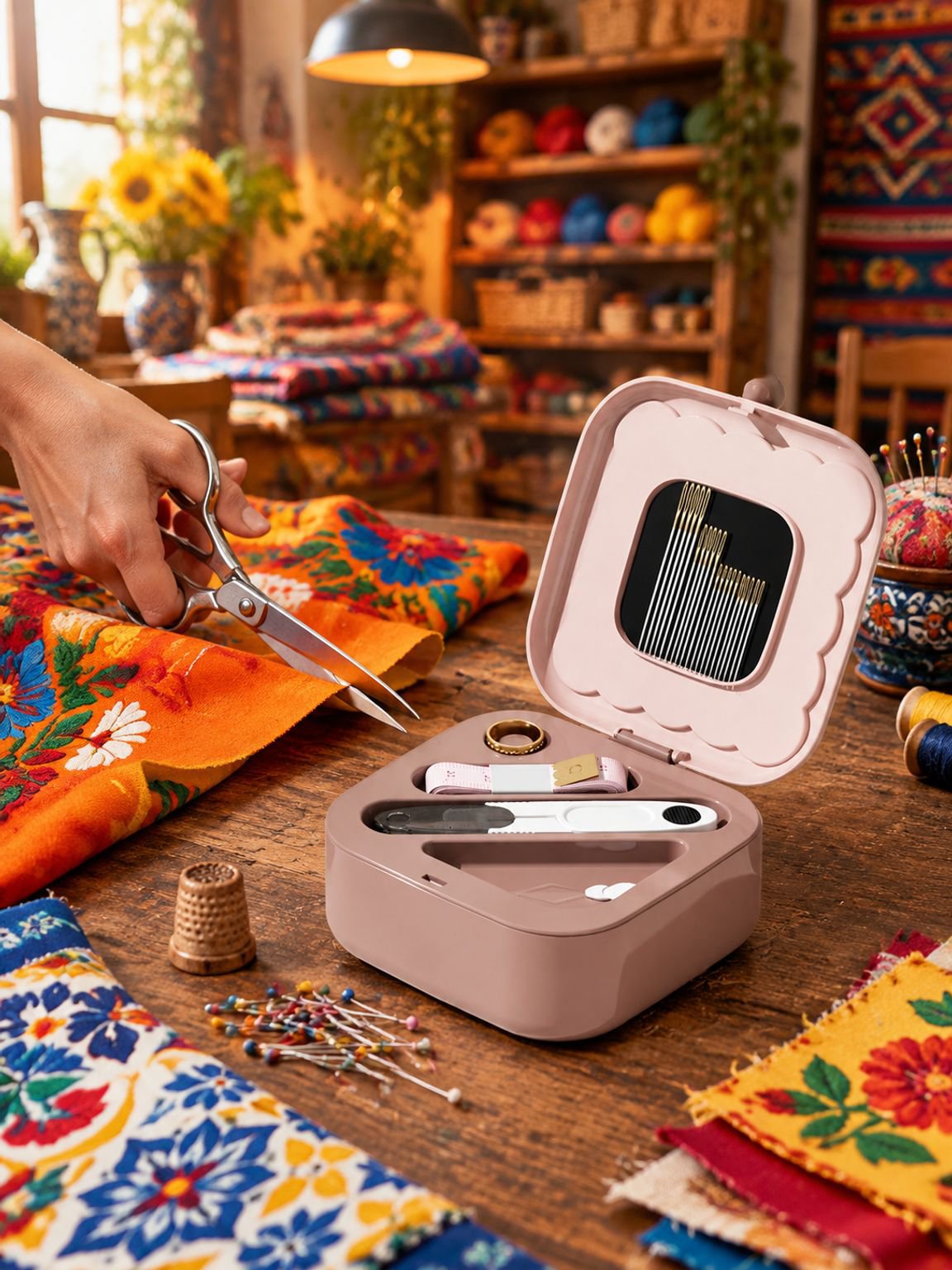 Todo lo que necesitas para coser en una caja magnética compacta