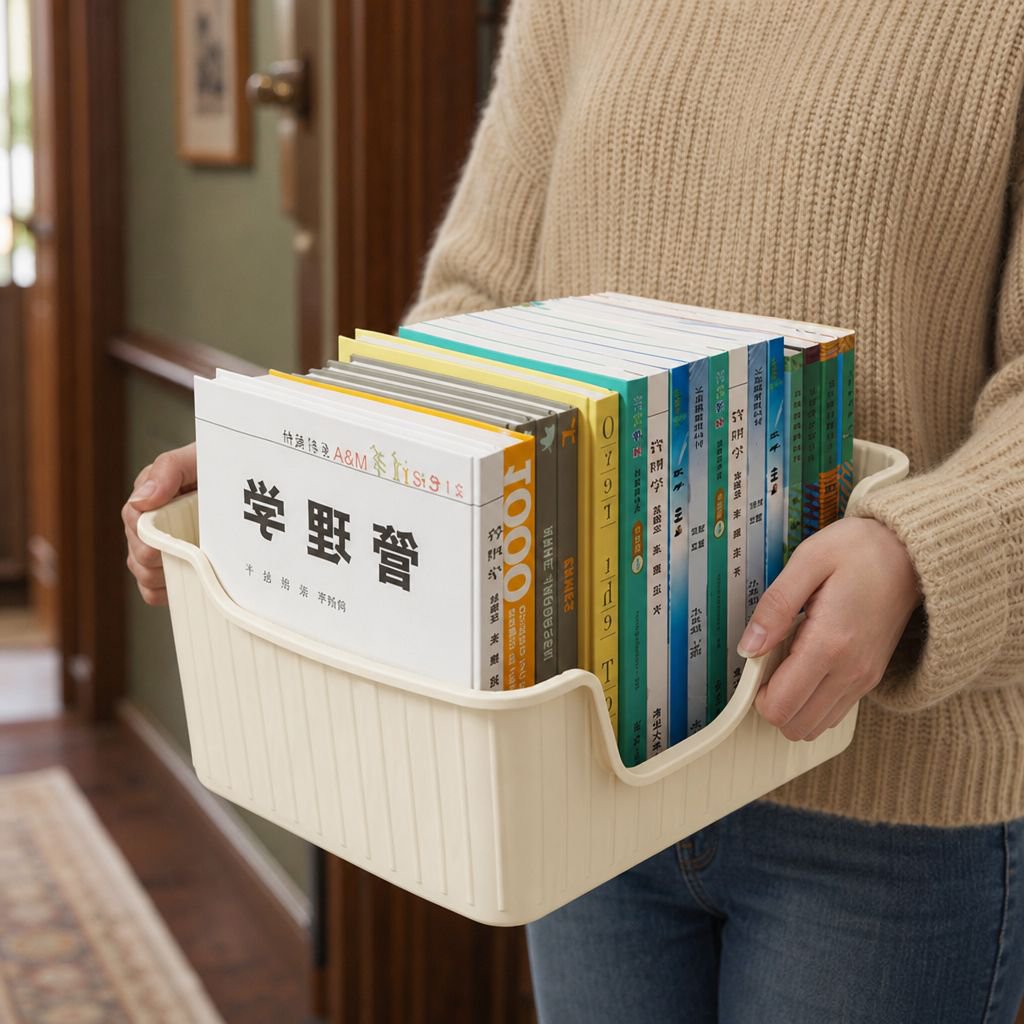 Easy-to-move storage box for children