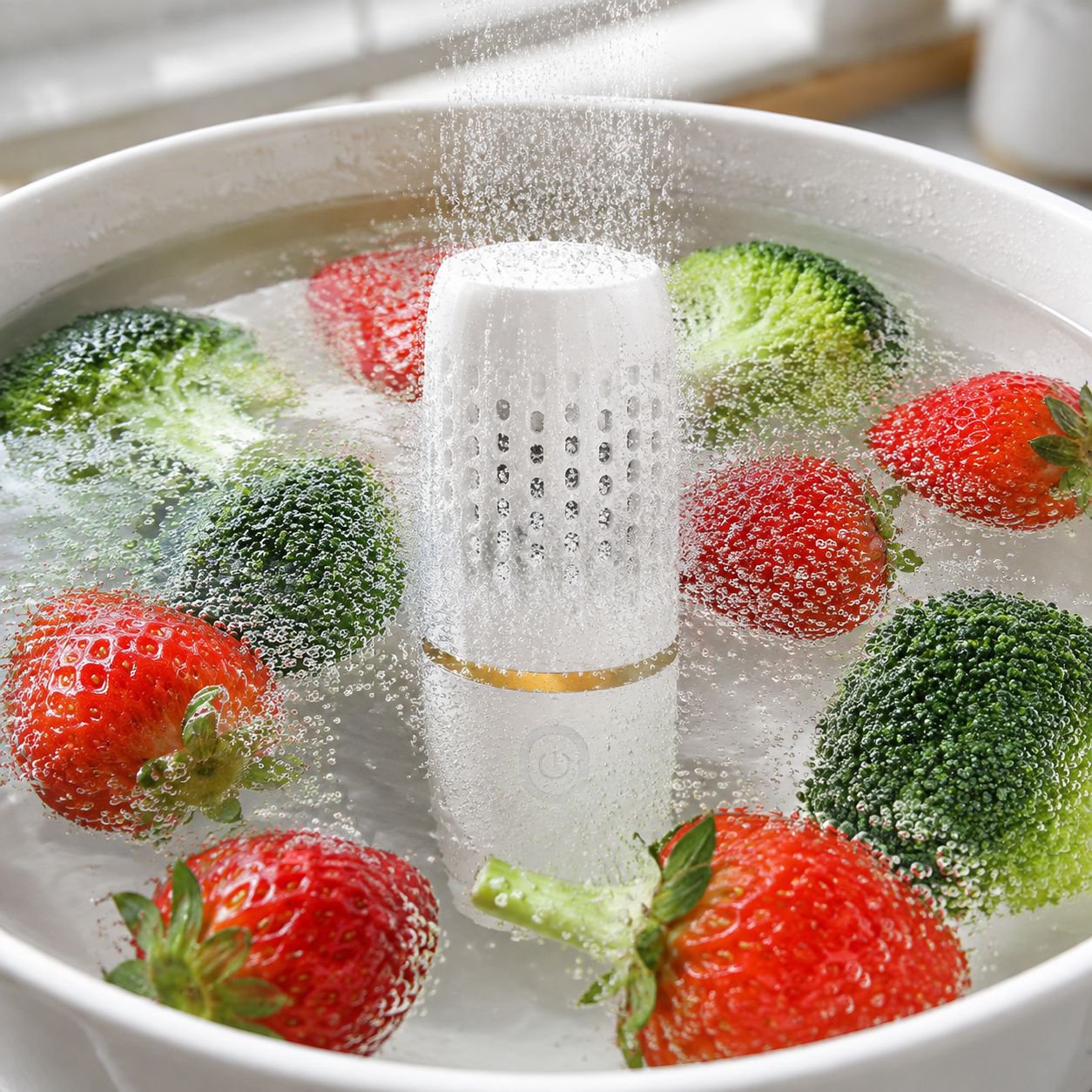 Limpiador portátil e inalámbrico de frutas y verduras