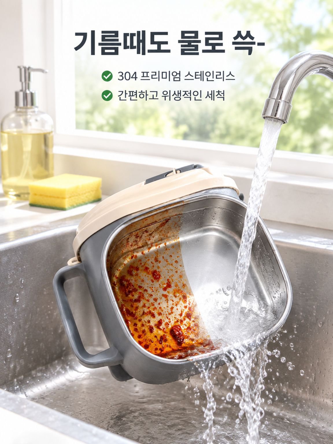 다기능 스테인리스 도시락통