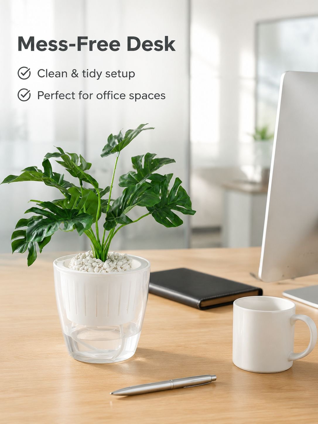 Self-Watering Plastic Flower Pot