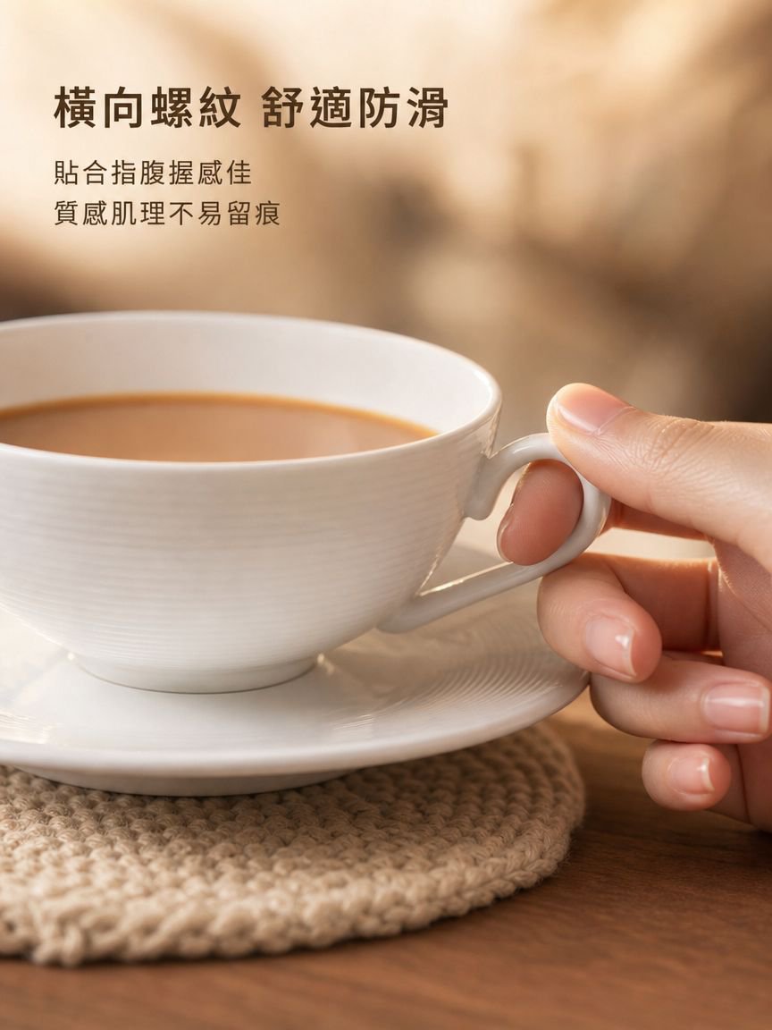 輕奢拿鐵杯碟組合