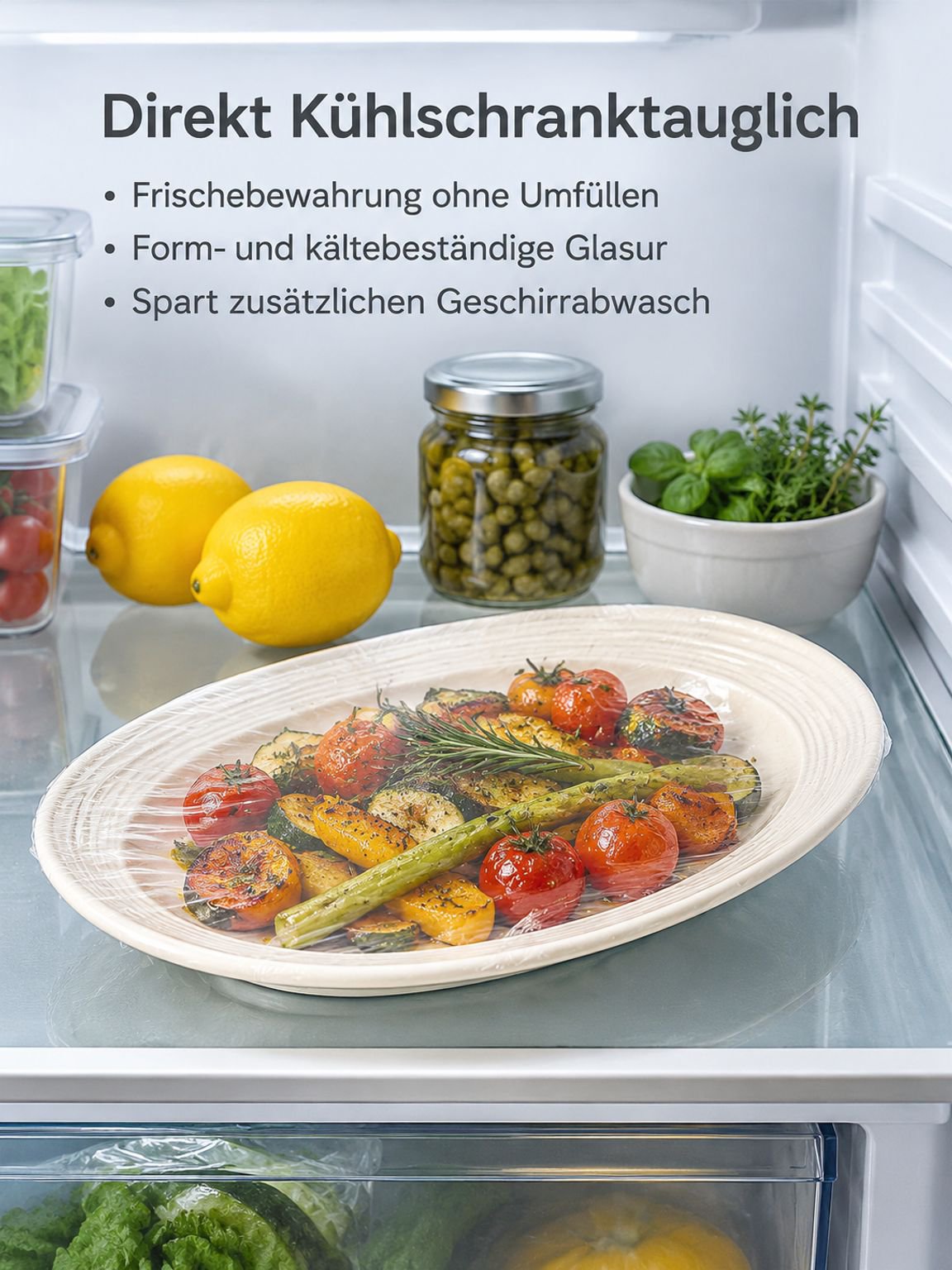 Praktischer großer Teller für gedämpften Fisch