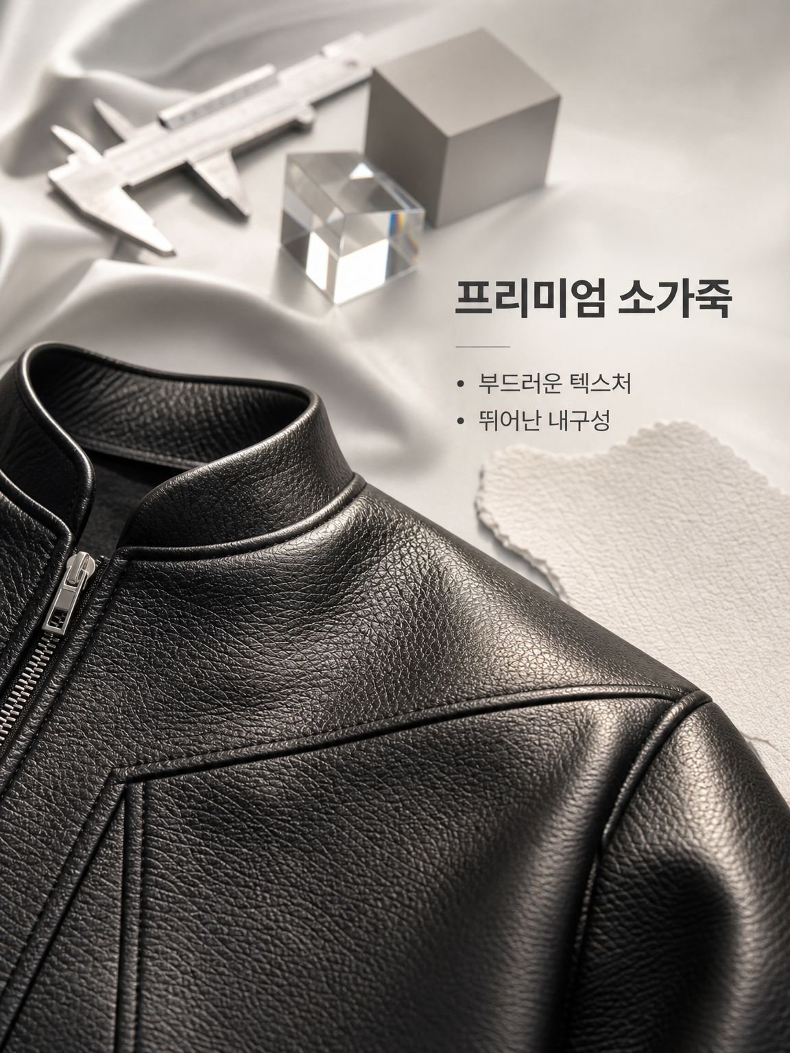 남성 아메리칸 스타일 가죽 바이커 자켓