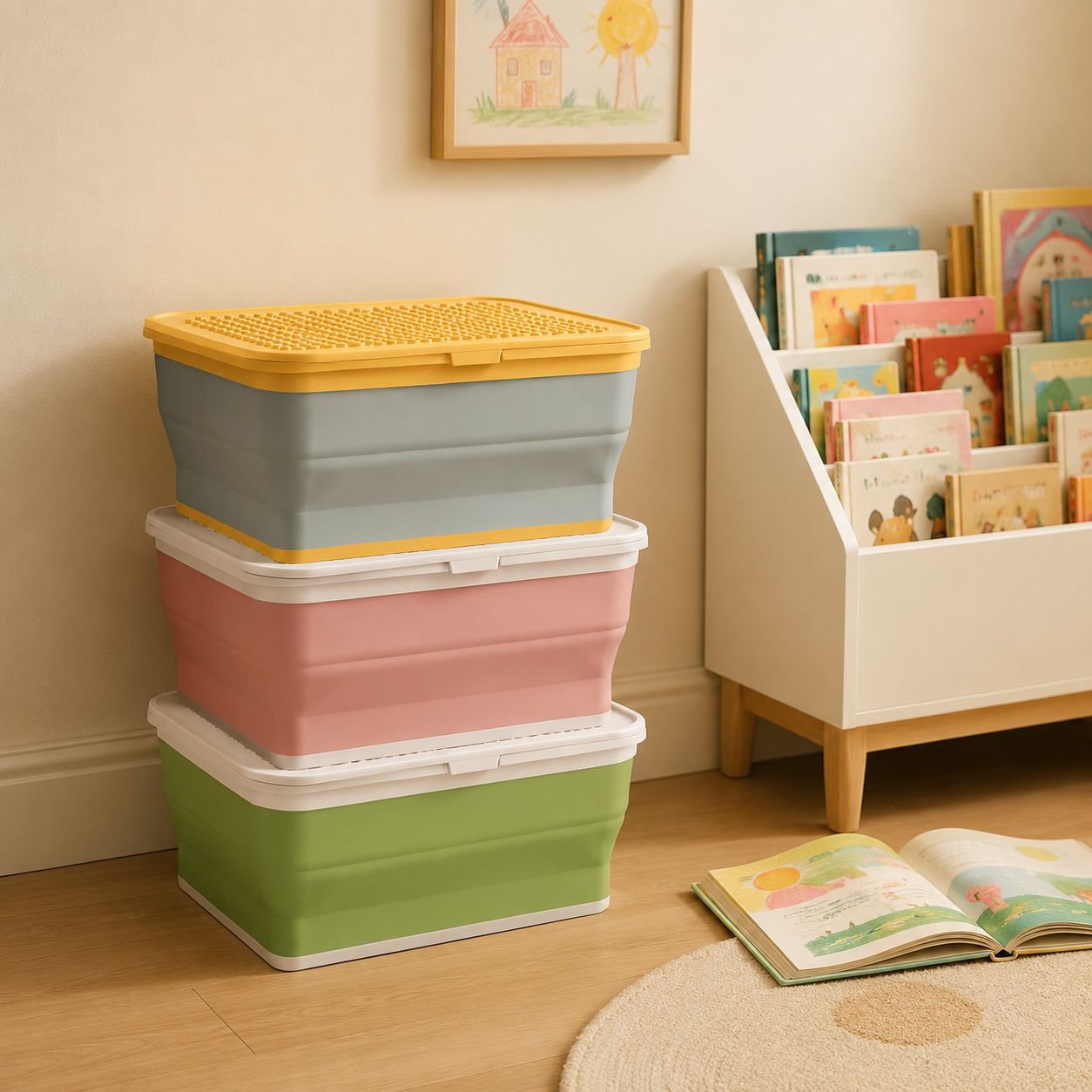 Stackable and portable block storage for children