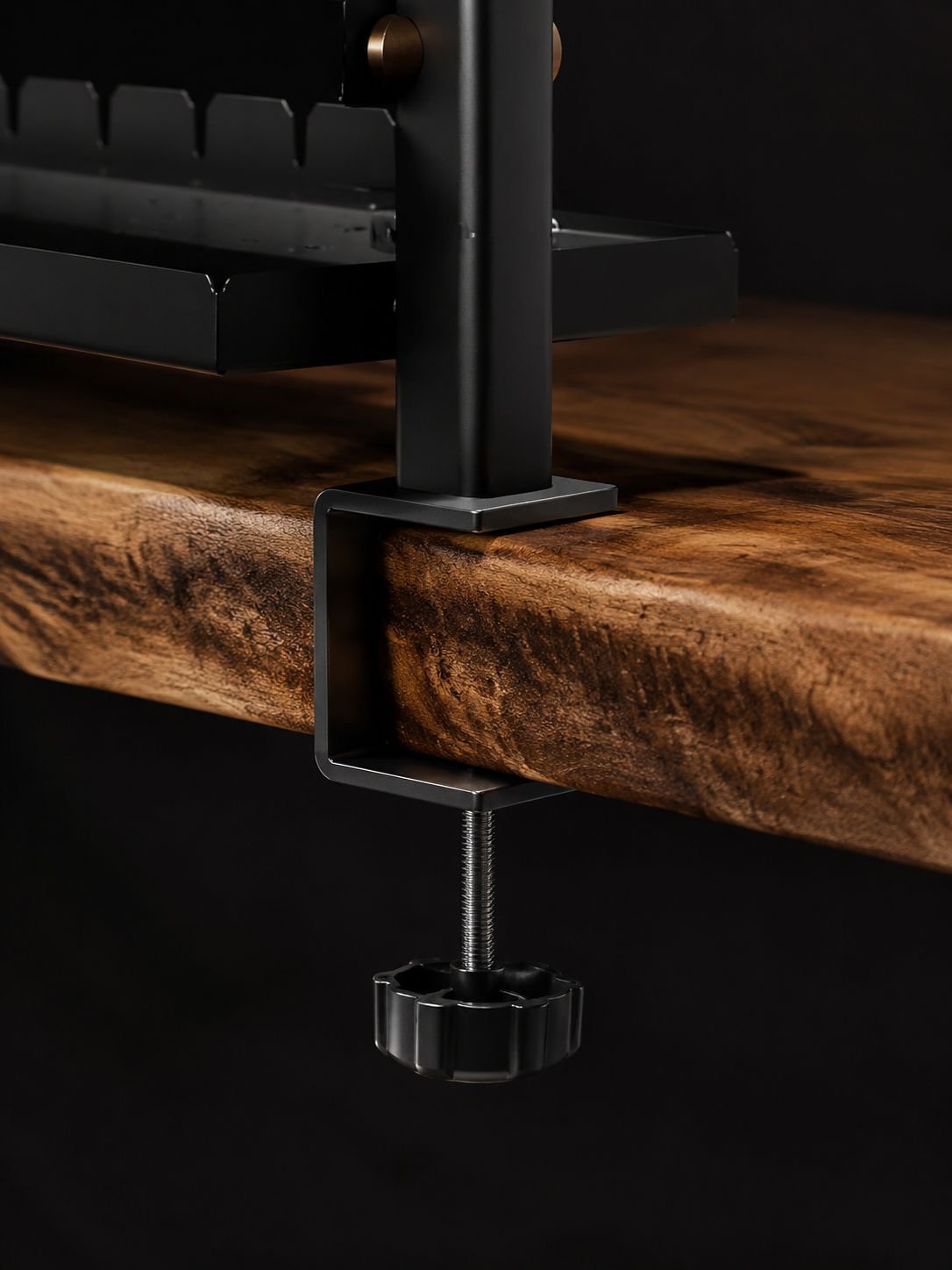 Foldable desktop shelf with hanging hooks for accessories