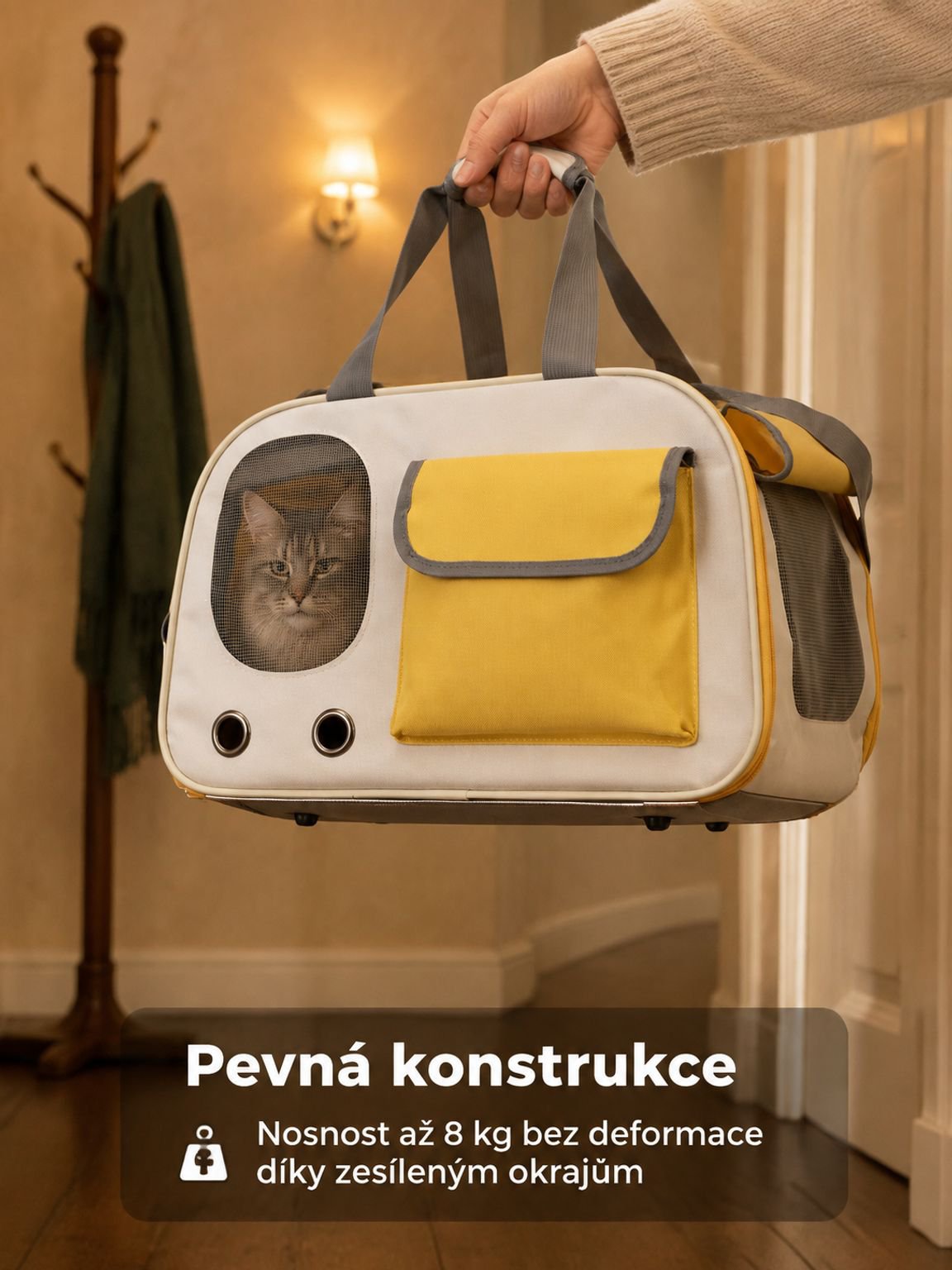 Přenosná taška pro kočky přes rameno