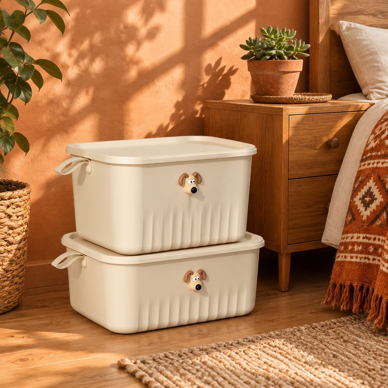 Caja organizadora portátil para juguetes y ropa