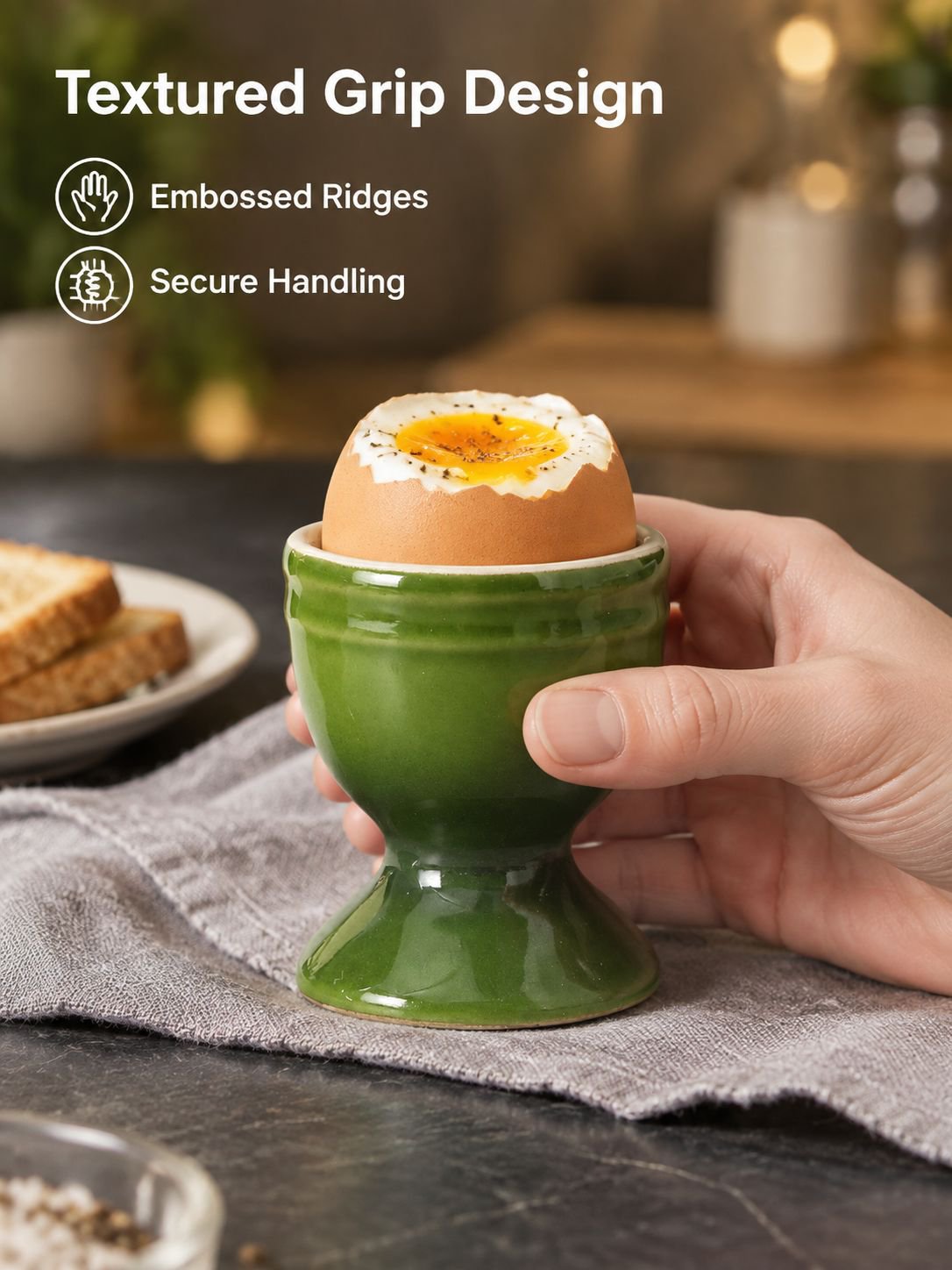 Round Shaped Egg Holder with Stand