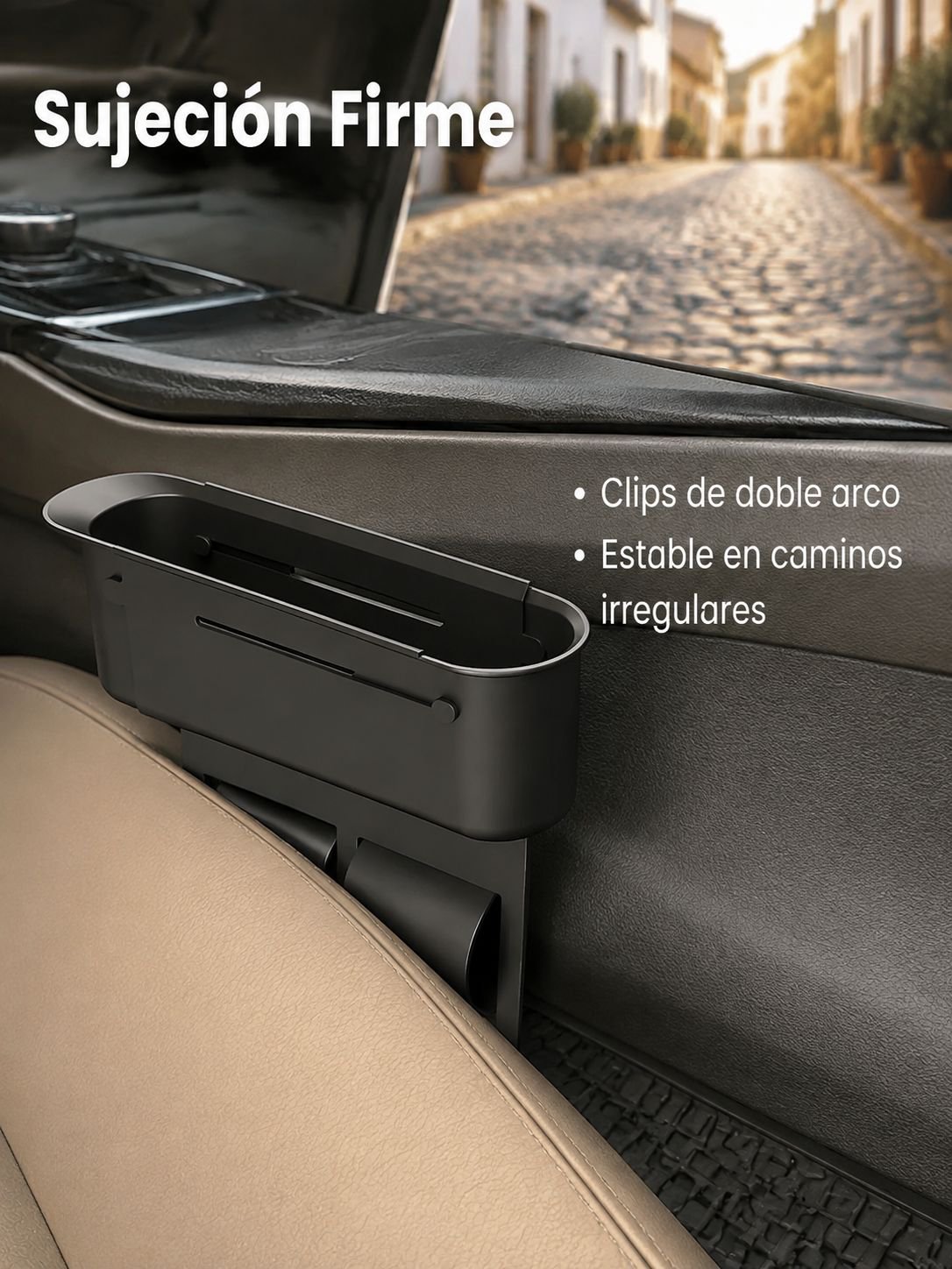 Caja de almacenamiento para ranuras del coche