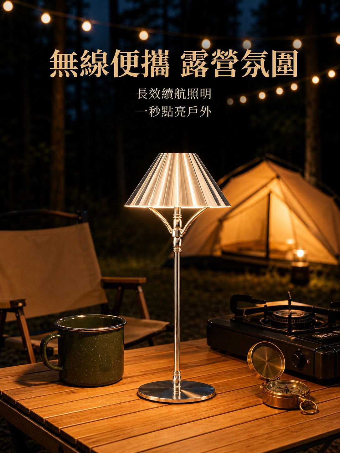 發光二極體充電檯燈