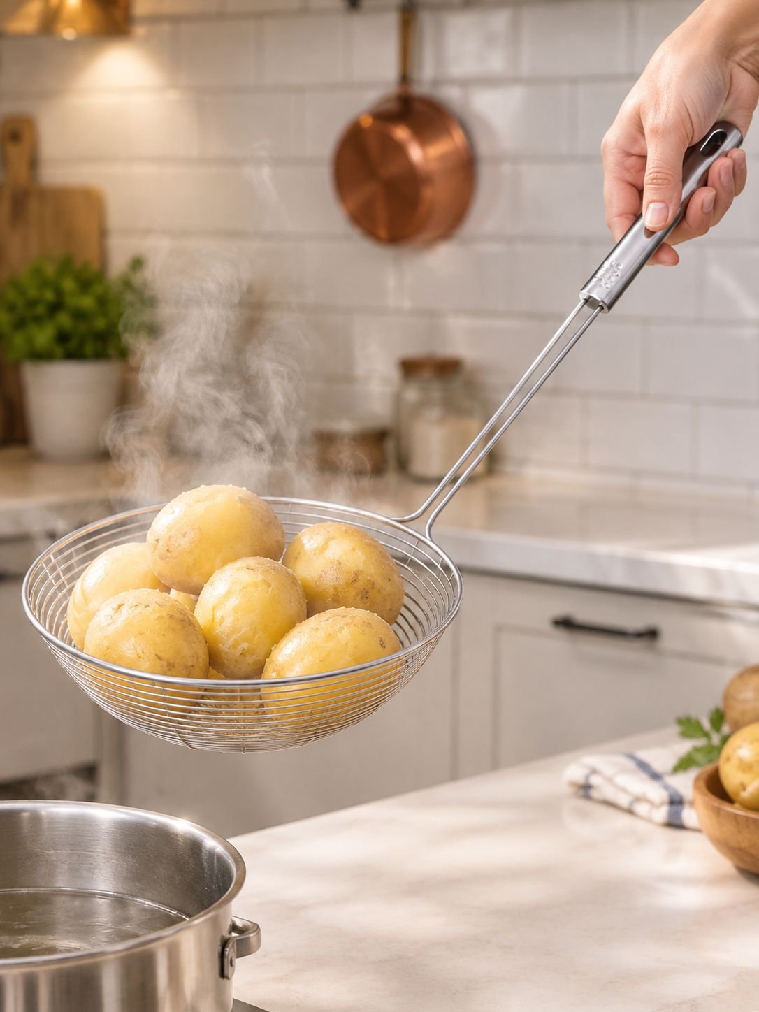 Praktischer Schaumlöffel zum Abschöpfen von Schaum