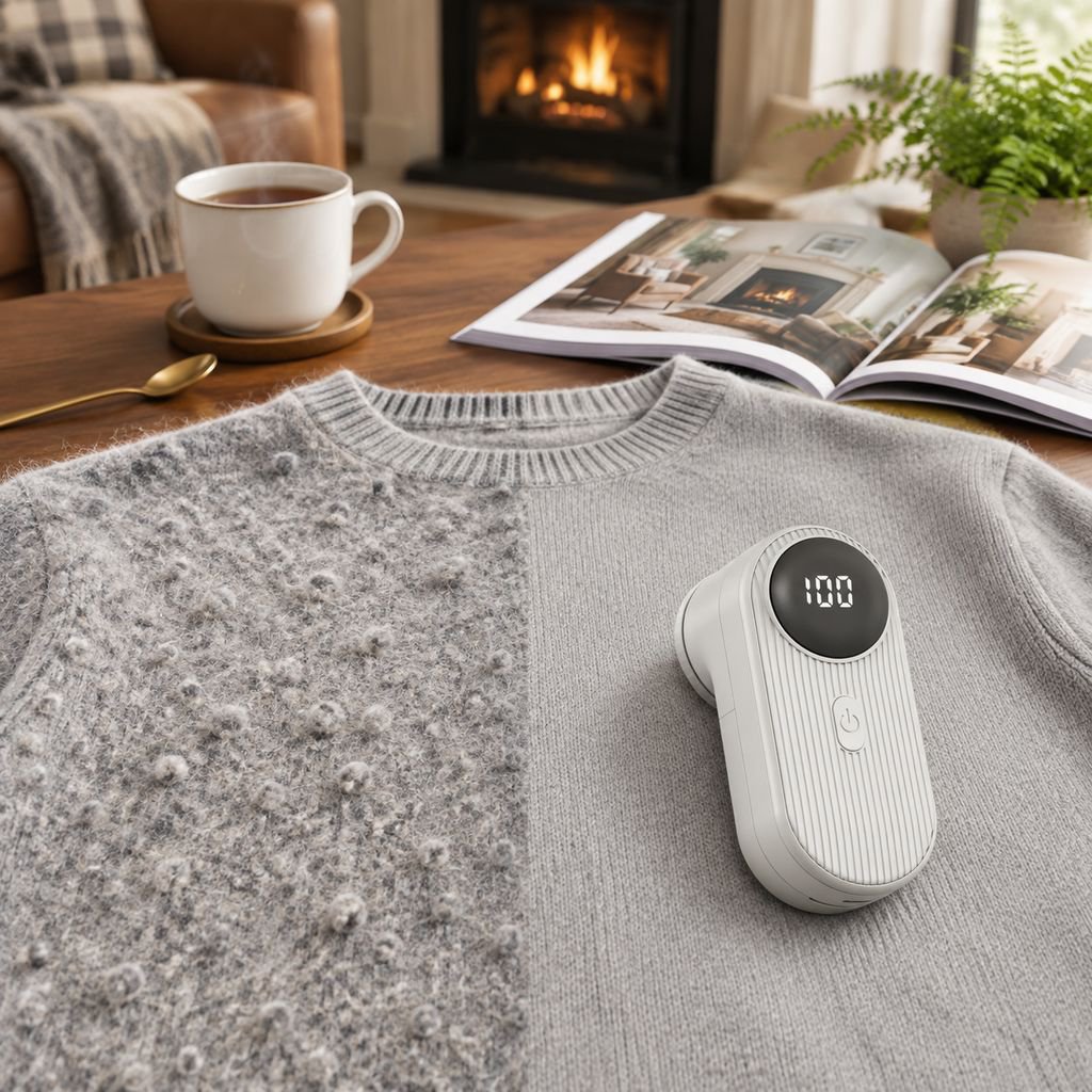 Effortless Lint Removal with Smart Fabric Shaver