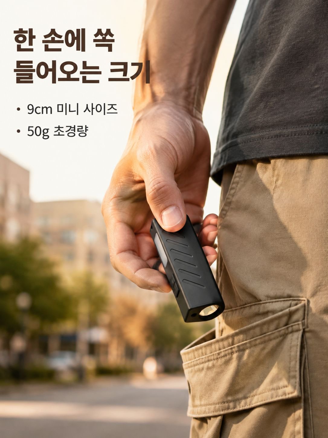 고출력 자석 작업용 손전등