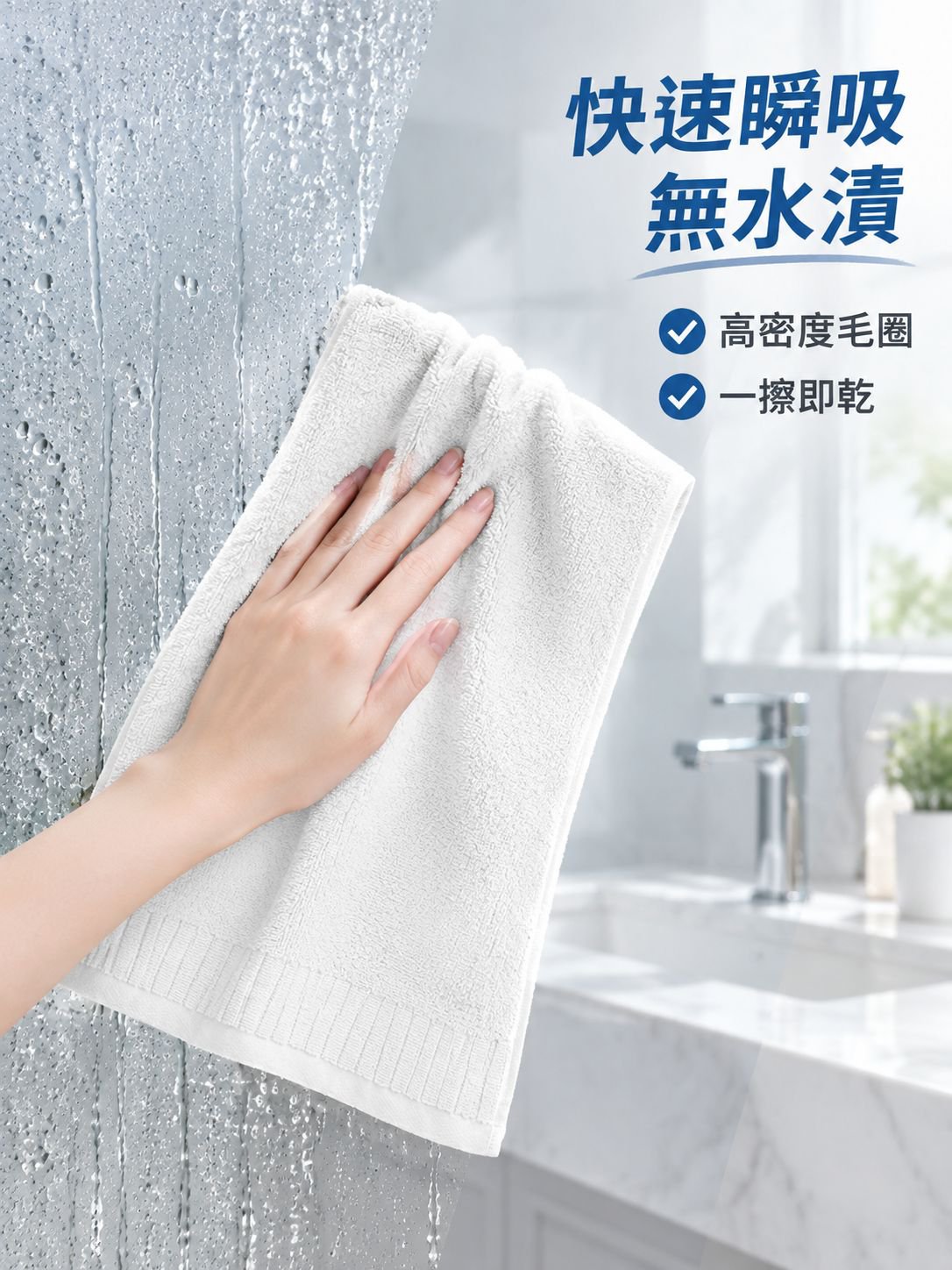 柔軟吸水洗臉毛巾