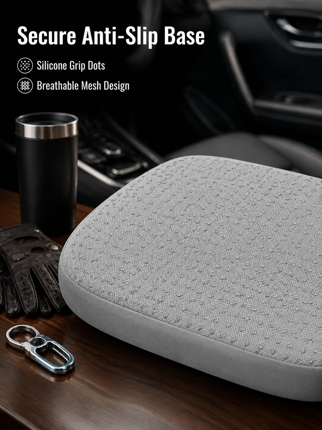 Ice silk elastic fabric seat cushion