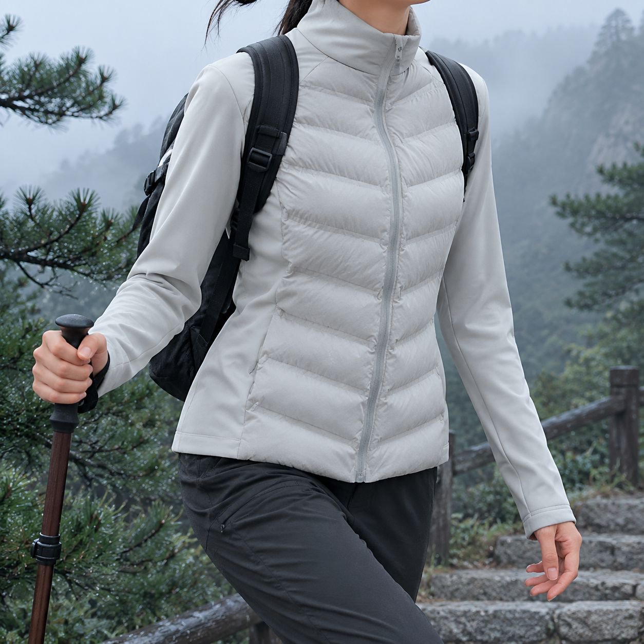 スポーツシーンにも最適な女性用コットンジャケット