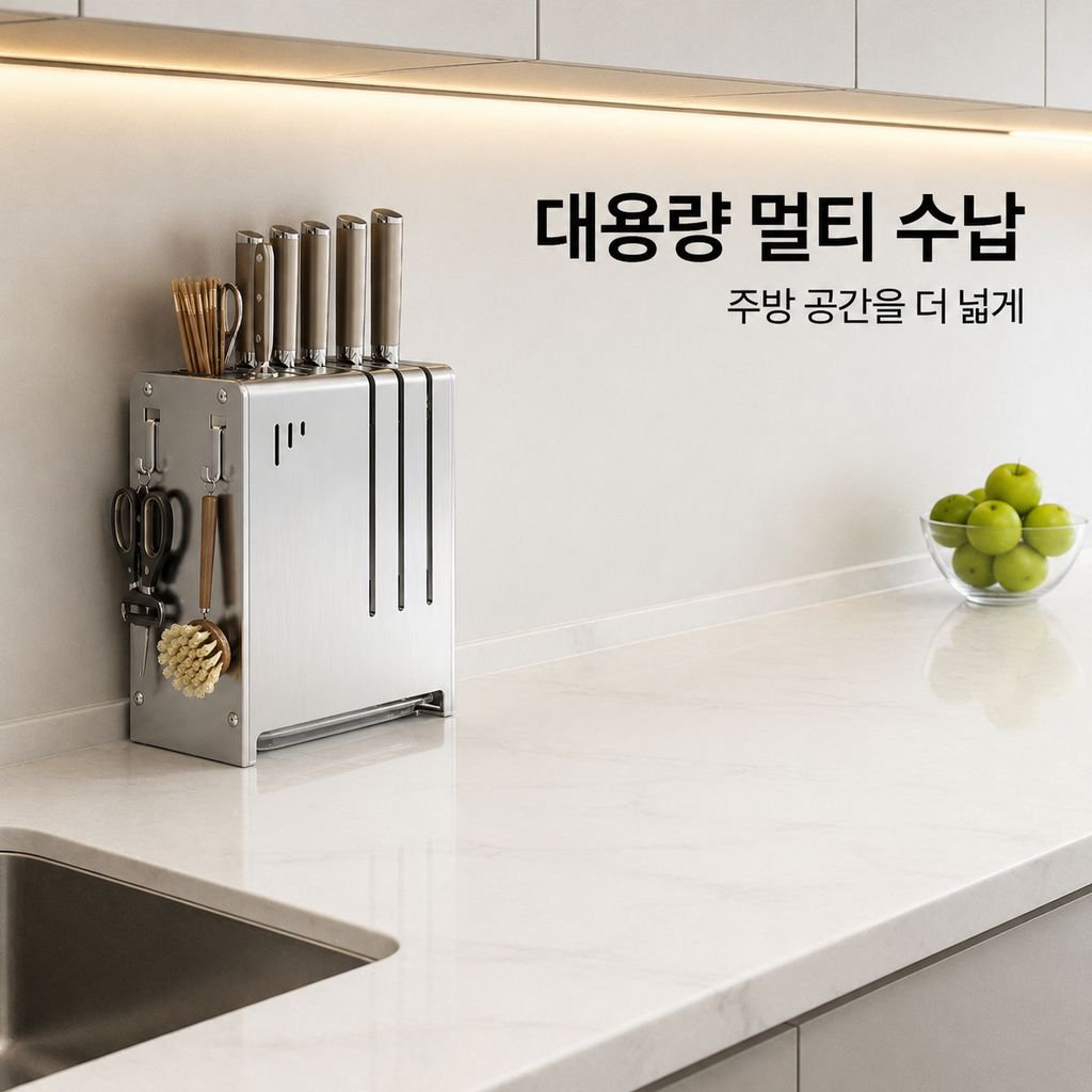 신형 주방 다기능 칼꽂이 정리대