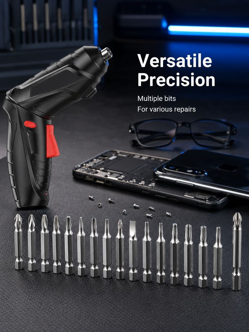 Mini batch rechargeable multifunction electric screwdriver box