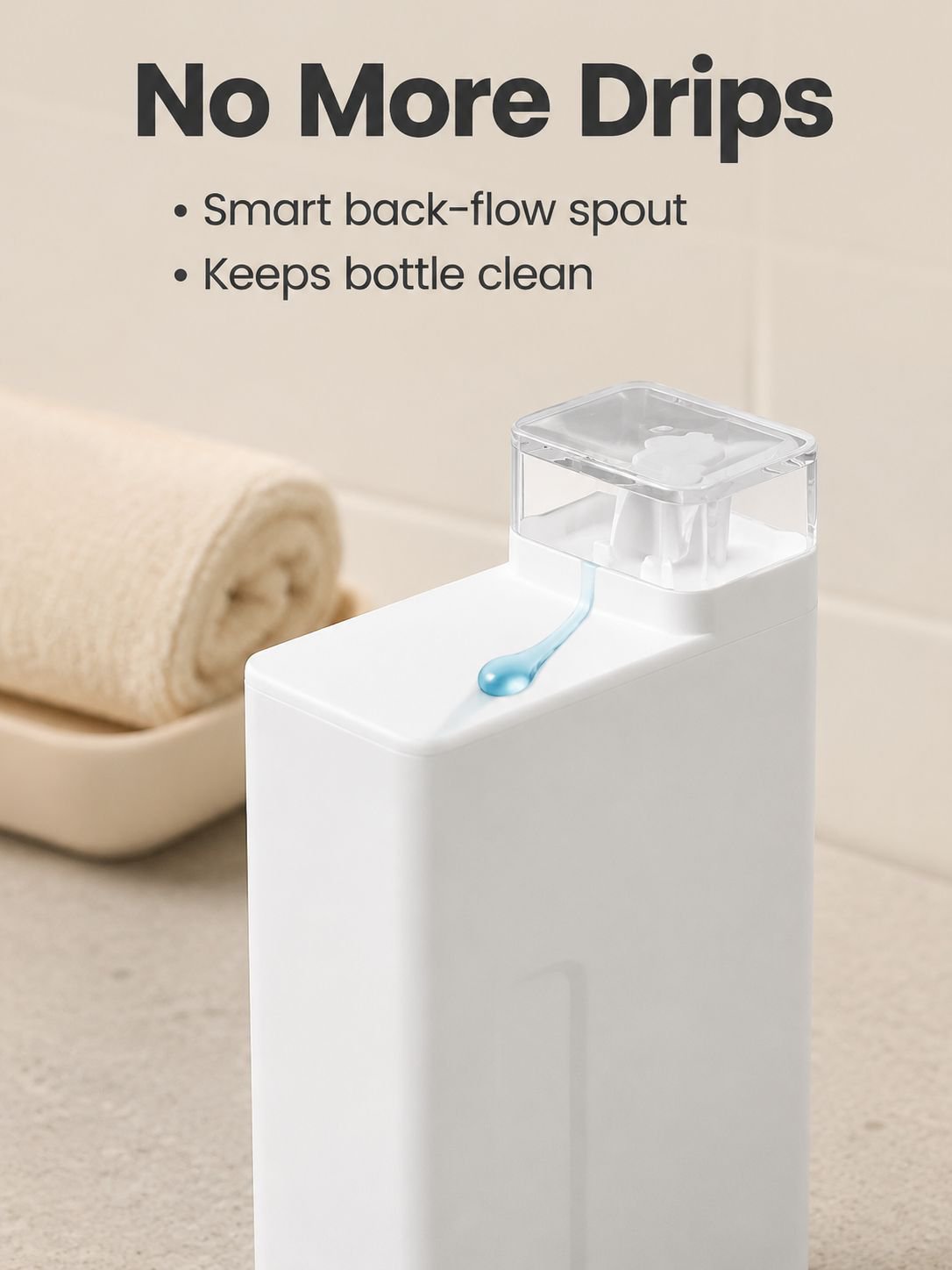 Liquid Dispensing Bottle Laundry Detergent Storage Container