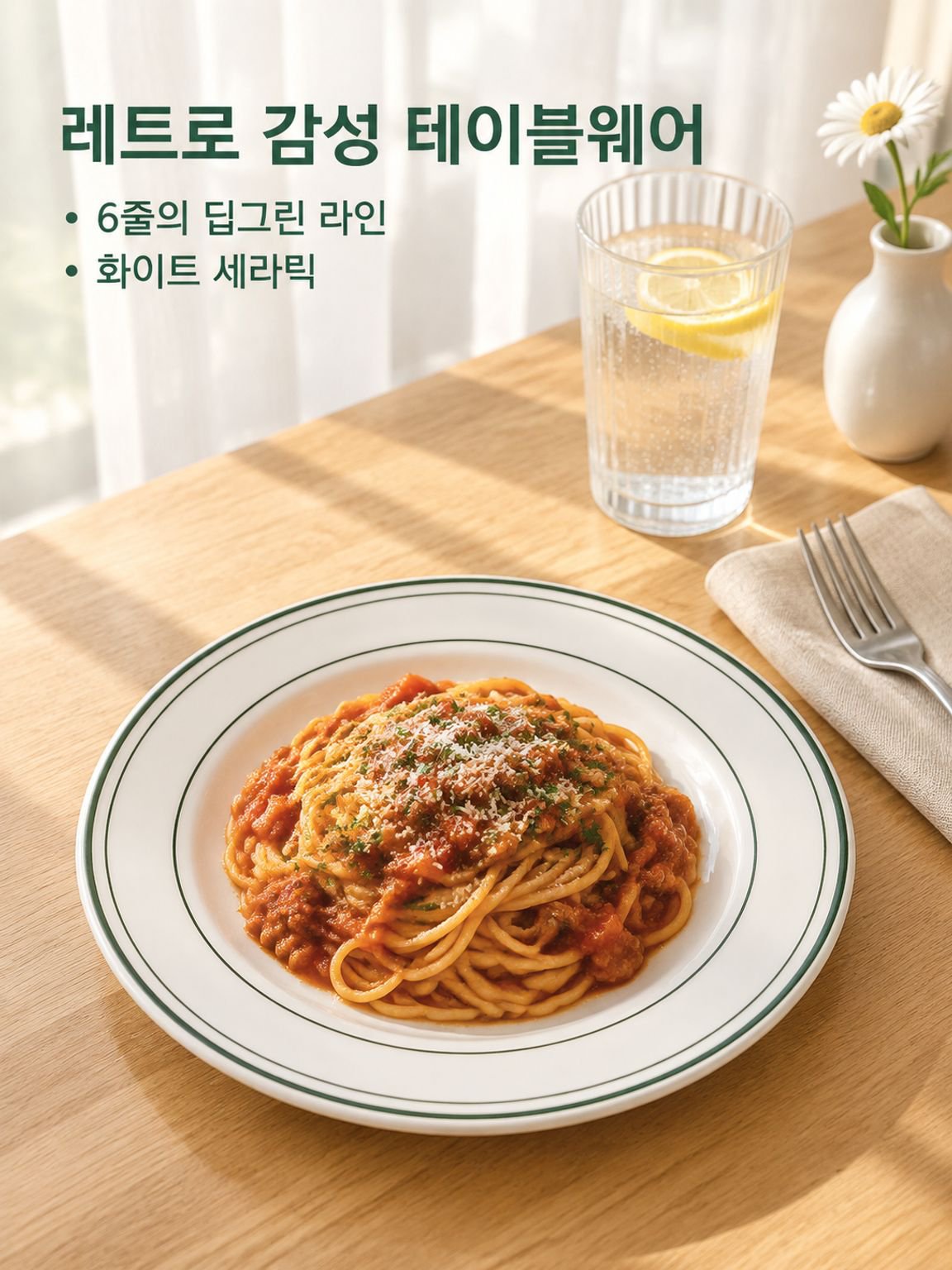 도자기 식판 도자기 스테이크 파스타 식기
