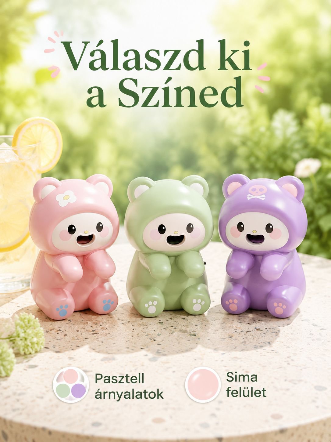 Cuki kutya formájú hordozható asztali ventilátor, nyári hűsítő eszköz