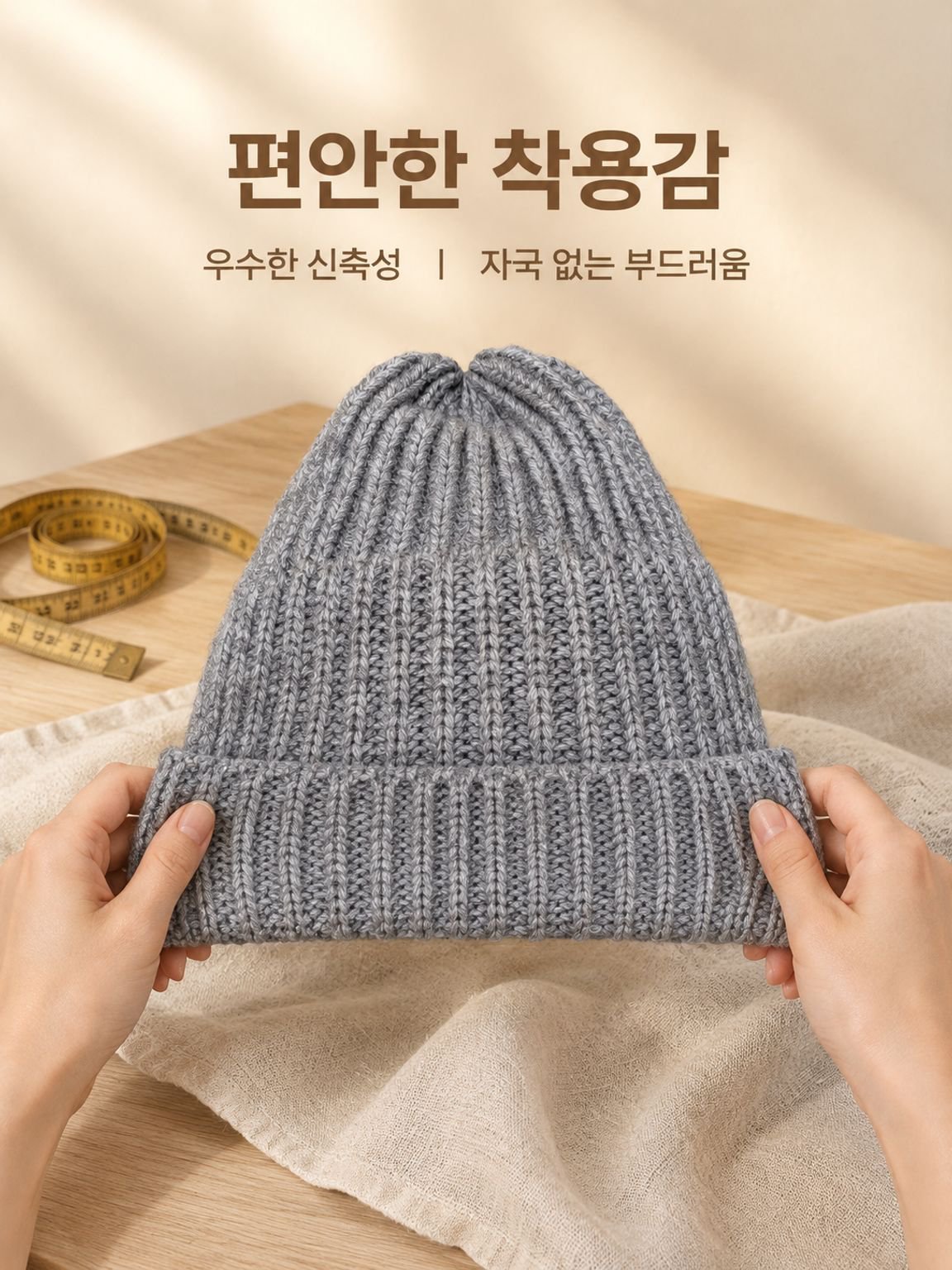 세련되고 따뜻한 여성용 니트 모자