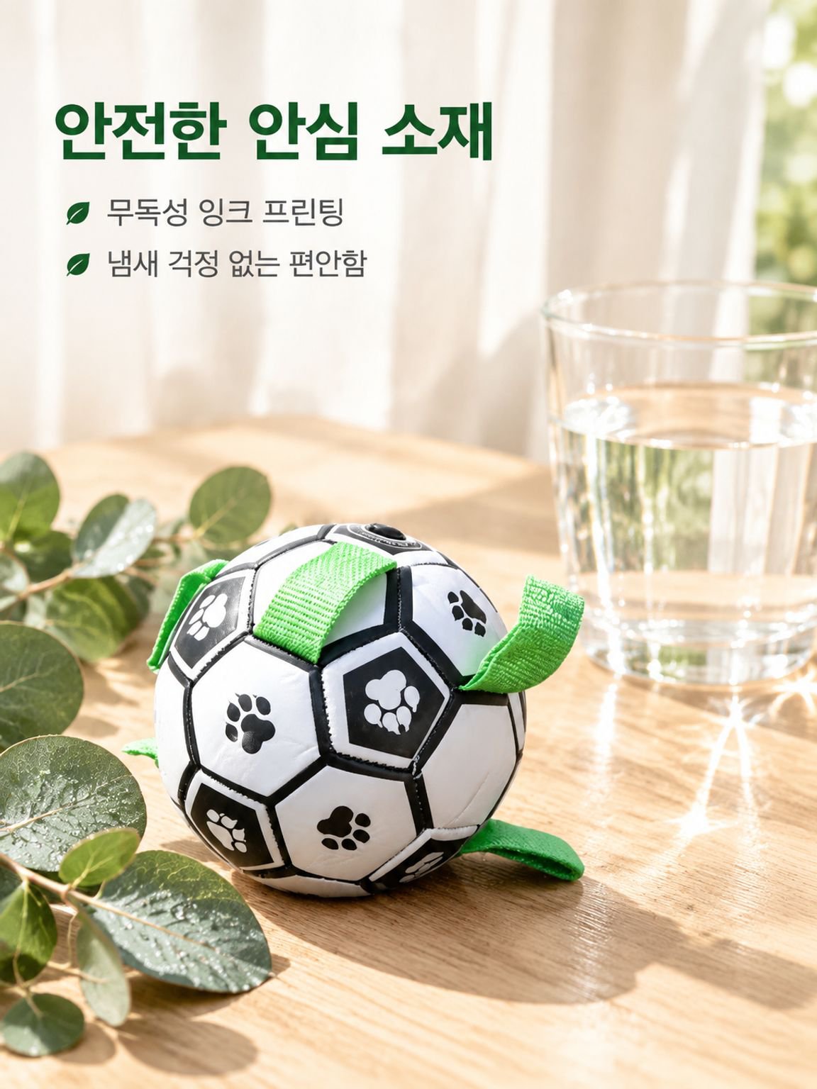 소형견용 내구성 좋은 축구공 장난감